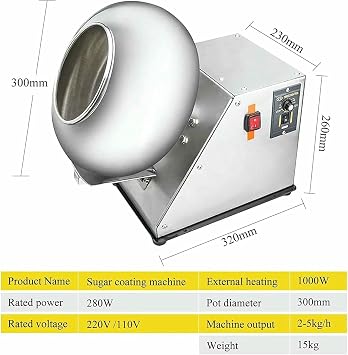 Sugar Coating Machine, Chocolate Panoramic Panoramic Machine, Chocolate Coating Machine, Coating Drying Machine ~/