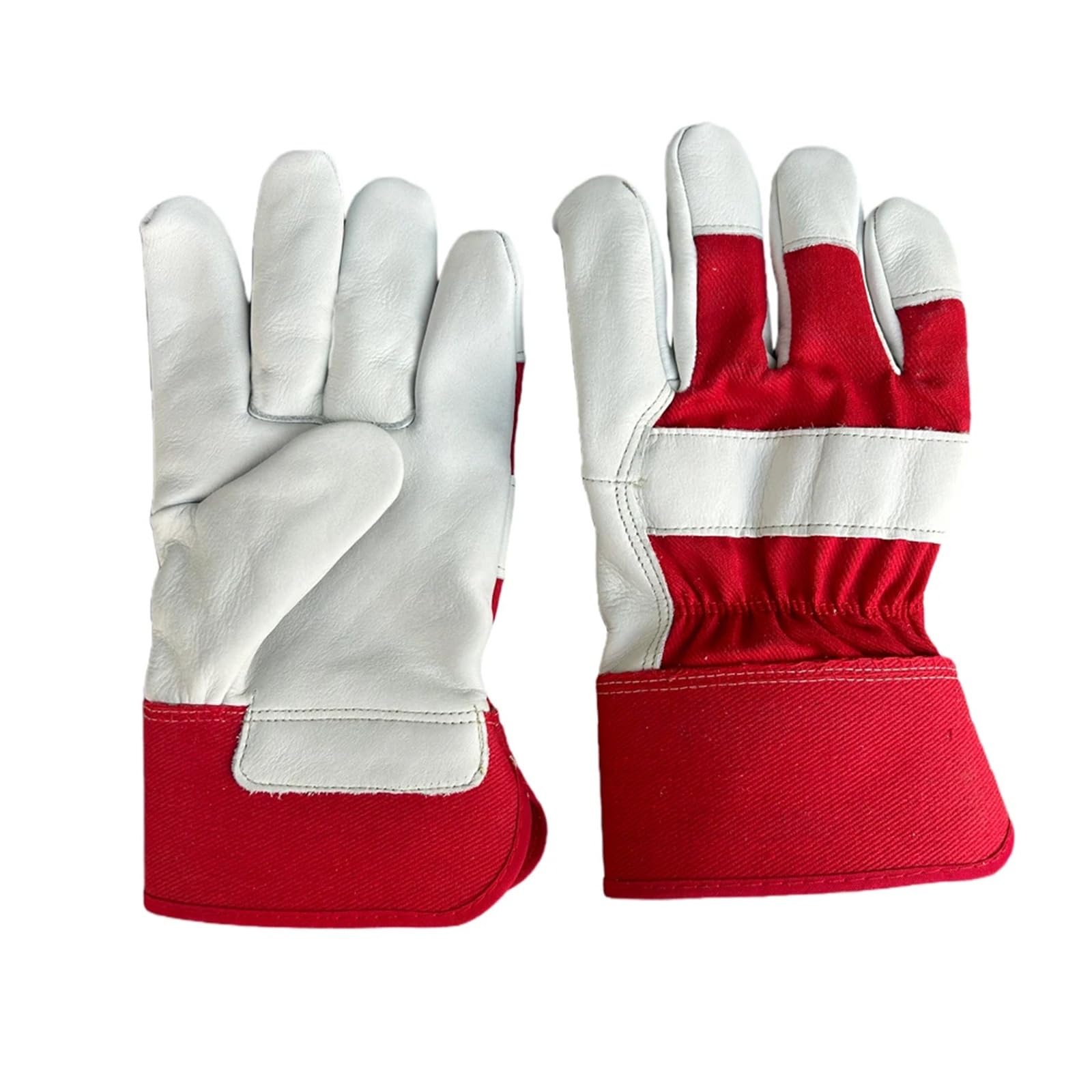Compatible con guantes de trabajo de cuero de vaca, guantes protectores de palma acolchados for soldar, jardinería, tareas industriales de alta resistencia