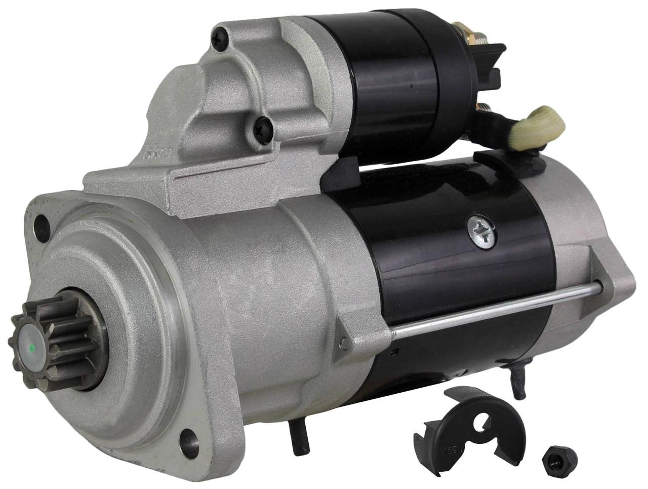 Heavy-Duty Starter Motor For John Deere 4120 4320 4520 4720 Tractors - 12V 2.2kW Clockwise - Replaces RE508922