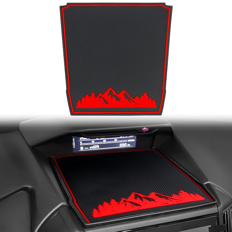 Capa para Painel Subaru Crosstrek, Impreza, Forester e Ascent, vermelha, com superfície 3D antiderrapante