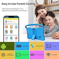 Vista 2 de Tableta para niños de 7 pulgadas, tabletas Android 13 de 32 GB con WiFi, cámara dual, educación, juegos, software para niños preinstalado, tabletas