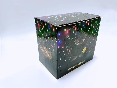 Miniatura 7 de Luz nocturna LED 3D para gallina con USB, lámpara de huevo de resina en caja de regalo, divertida lámpara de mesa de pollo para Pascua, Navidad,