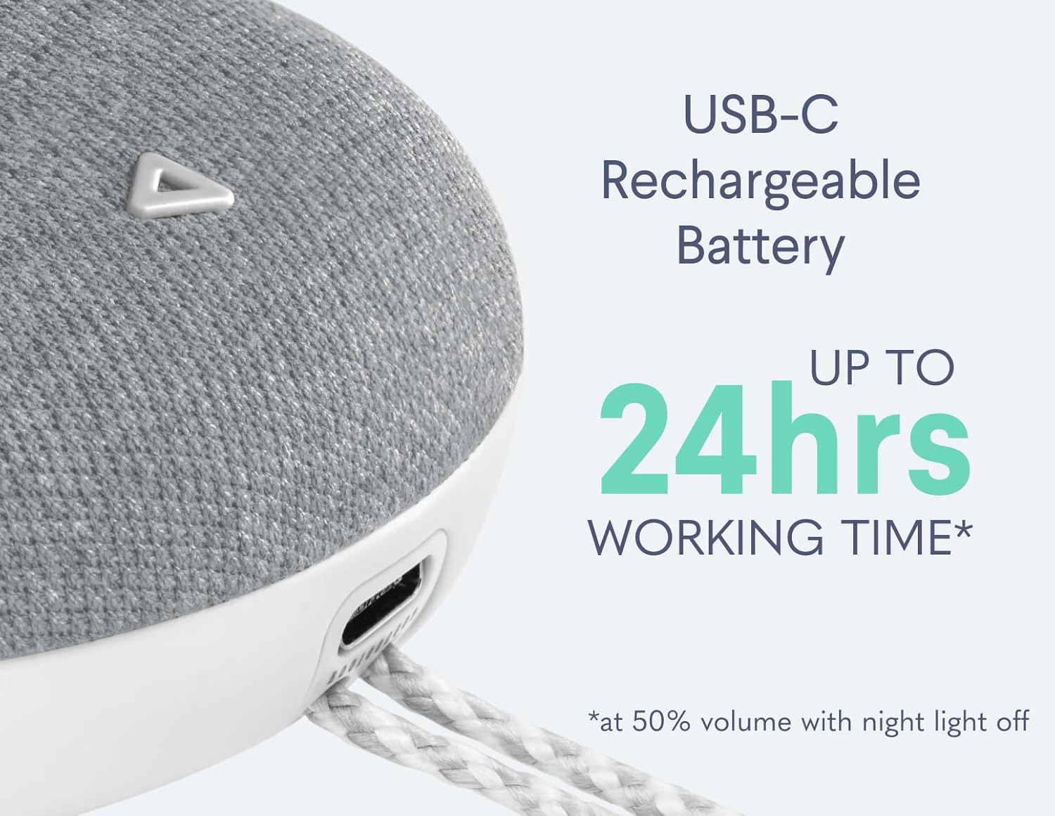 SNOOZ Go 2 Portable White Noise Sound Machine - Night Light, 12 Sounds, Rechargeable Bluetooth Speaker - Travel Sound Machine for Sleep, Adults, Kids, Baby, Registry, Sleeping, Nursery, Heavy Sleepers