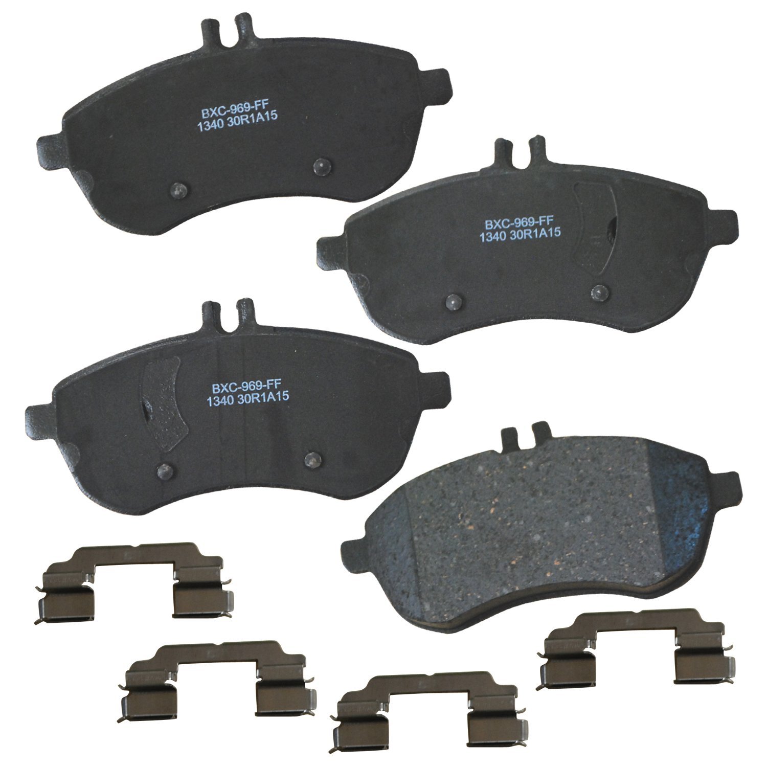 Bendix Premium SBC1340 Ceramic Front Brake Pads for Select Models Mercedes-Benz C180, C200, C230, C250, C280, C300, E200, SLC180, SLK200, SLK250