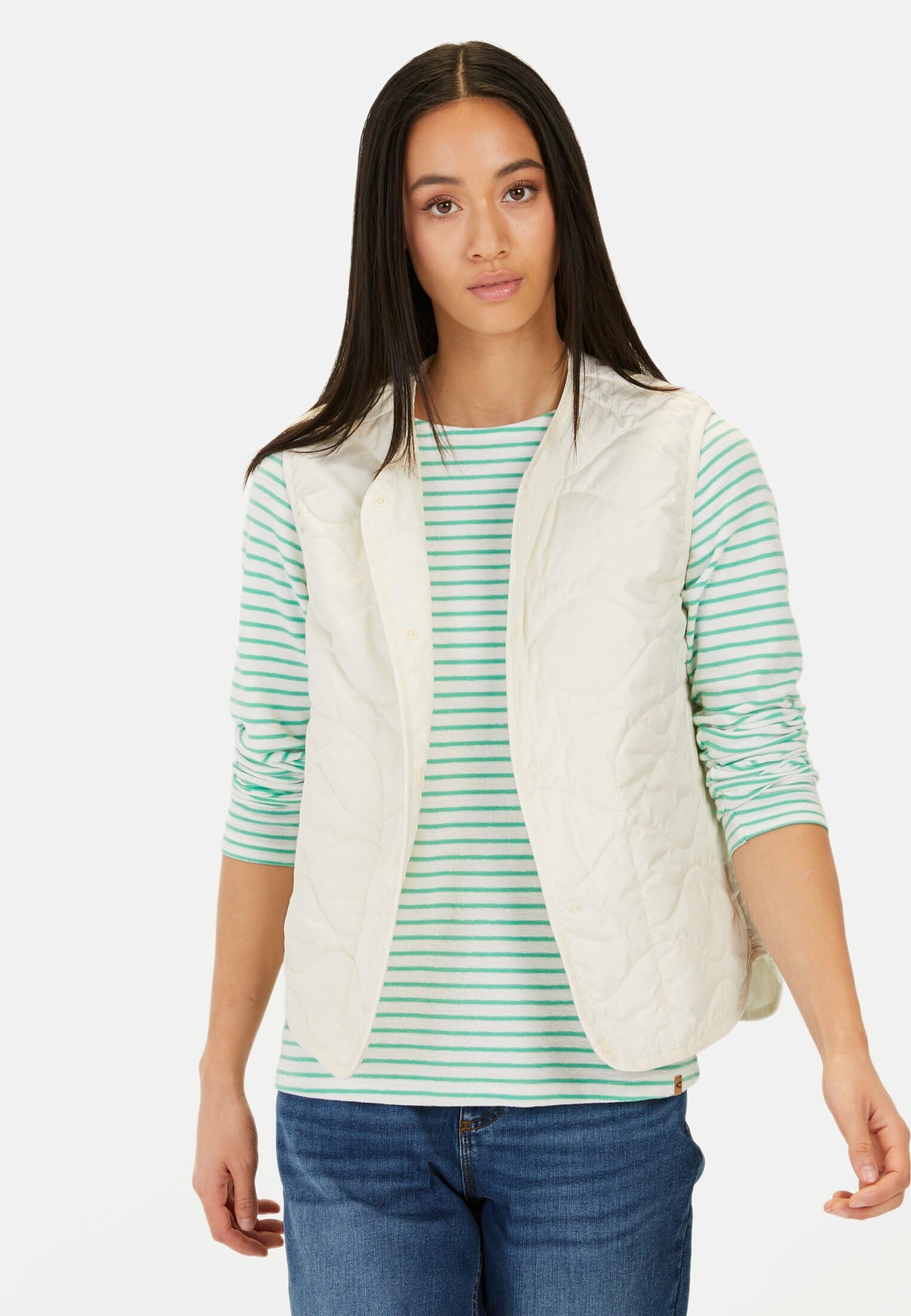 camel active Damen Steppweste aus recyceltem Polyester