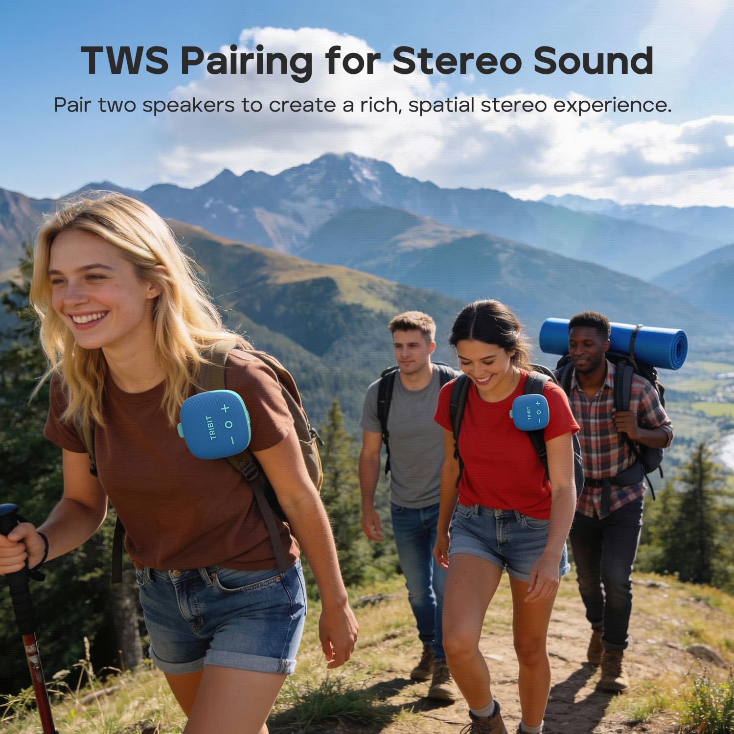 Tribit StormBox Micro 3 głośnik Bluetooth z dźwiękiem XBass 13 W, Bluetooth 6.0, 24 godziny, wodoszczelność IP68, TWS, głośnik rowerowy z paskiem i magnetycznym mocowaniem do golfa, na zewnątrz i w