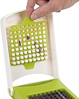 Vista 11 de PrepWorks Picadora compacta de verduras – Cortador manual de verduras que ahorra espacio, fácil de usar, cuchillas de acero inoxidable, sin BPA