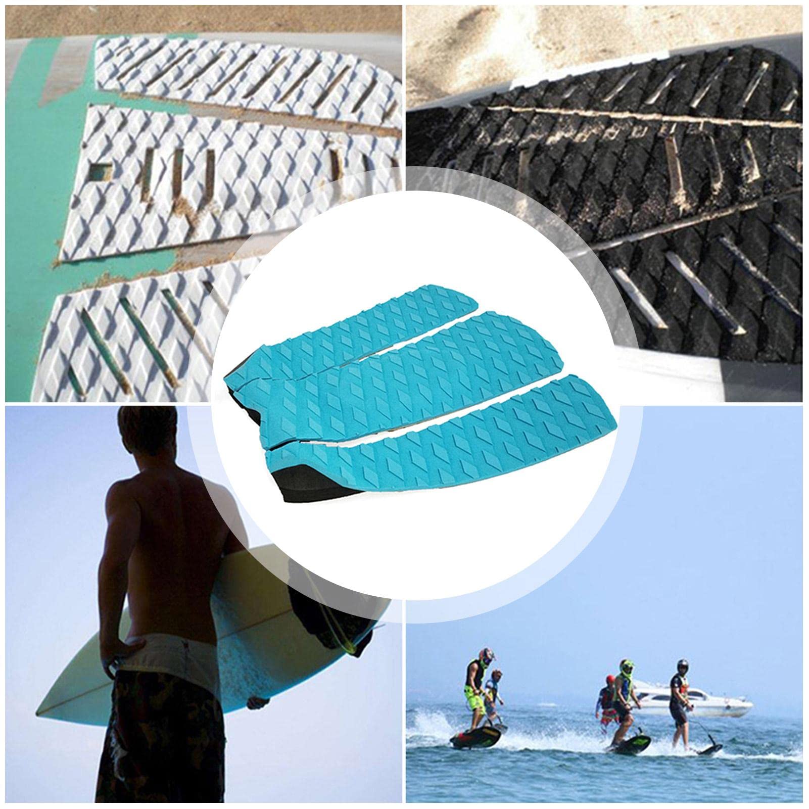 Tappetino Antiscivolo Per Tavola Da Surf - Traction Pad Nero | Resistente All'Acqua E Agli Urti - Foto 11