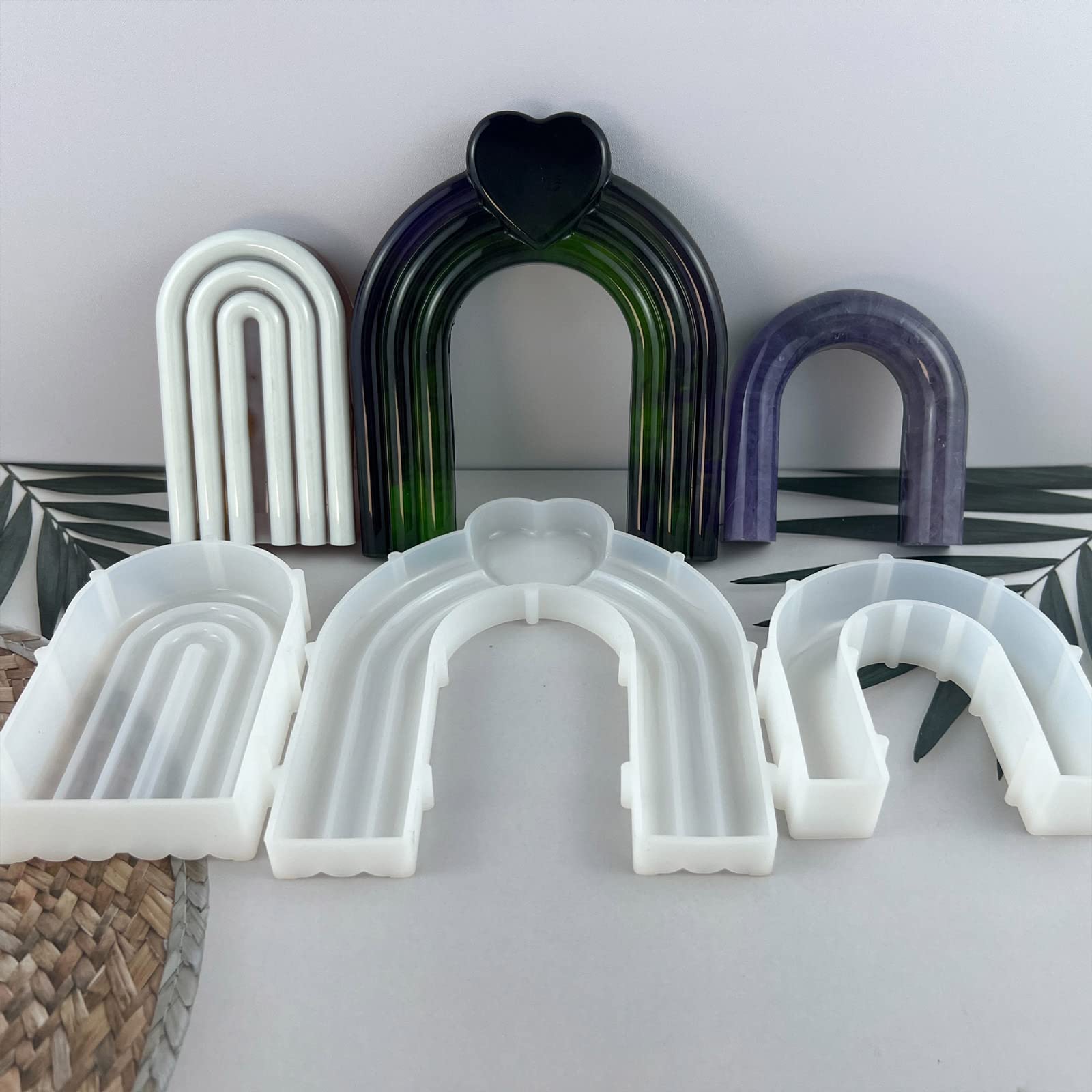 Stampo in silicone a forma di arco profumato stampo ornamento da tavolo strumenti per intonaco forniture antiaderenti