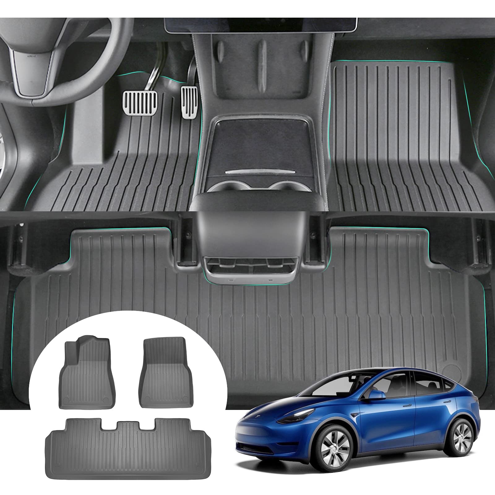 Kofferbakmat zwart met rode rand classic MINI - Classic MINI onderdelen