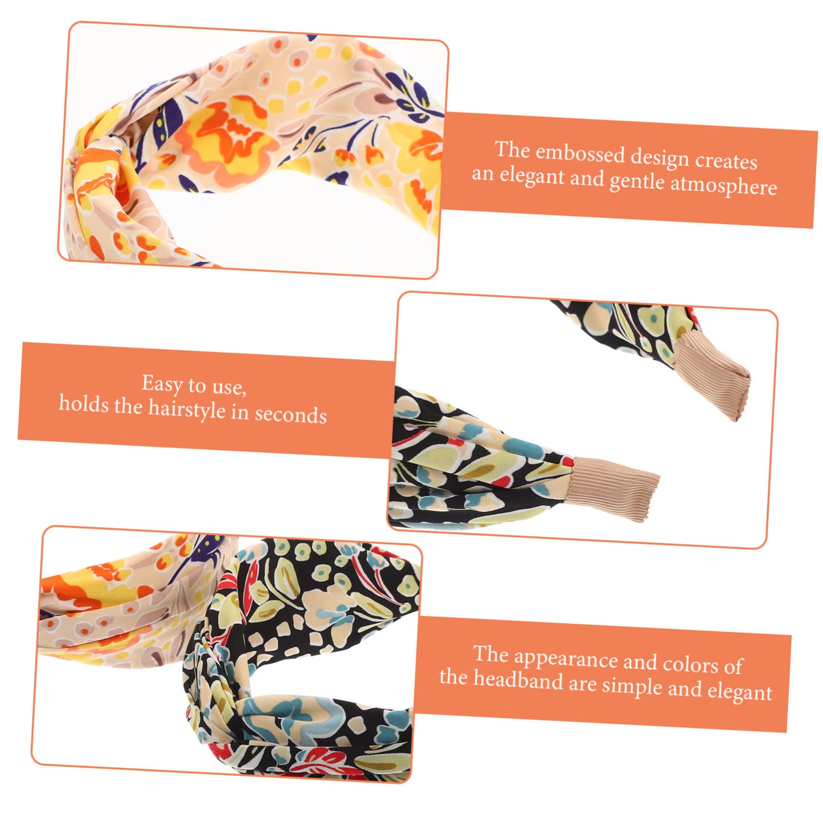 Housoutil 10pezzi Fasce Decorative Per Femminili Eleganti Fasce Incrociate Chiffon Per Ragazze Accessori Per Trucco e Acconciature Regali Per Compleanno e Occasioni Speciali