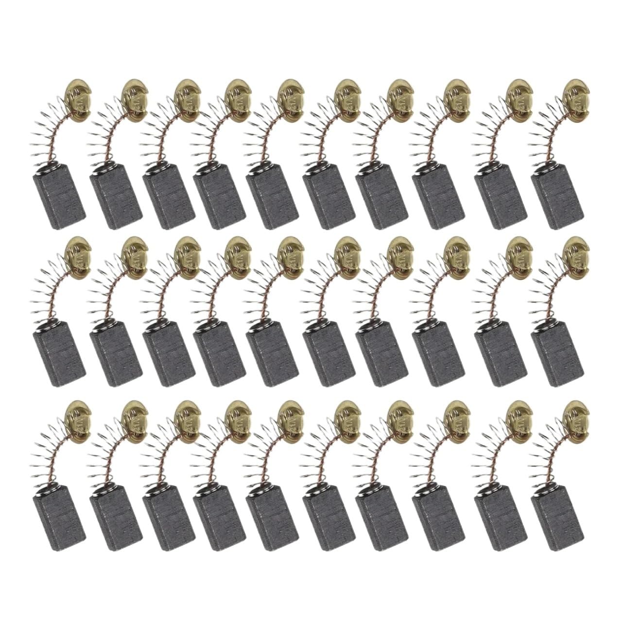 30 cepillos de carbono de repuesto para motor eléctrico de 7 x 11 x 18 mm para herramienta eléctrica, escobillas de carbón de grafito, piezas de herramientas eléctricas