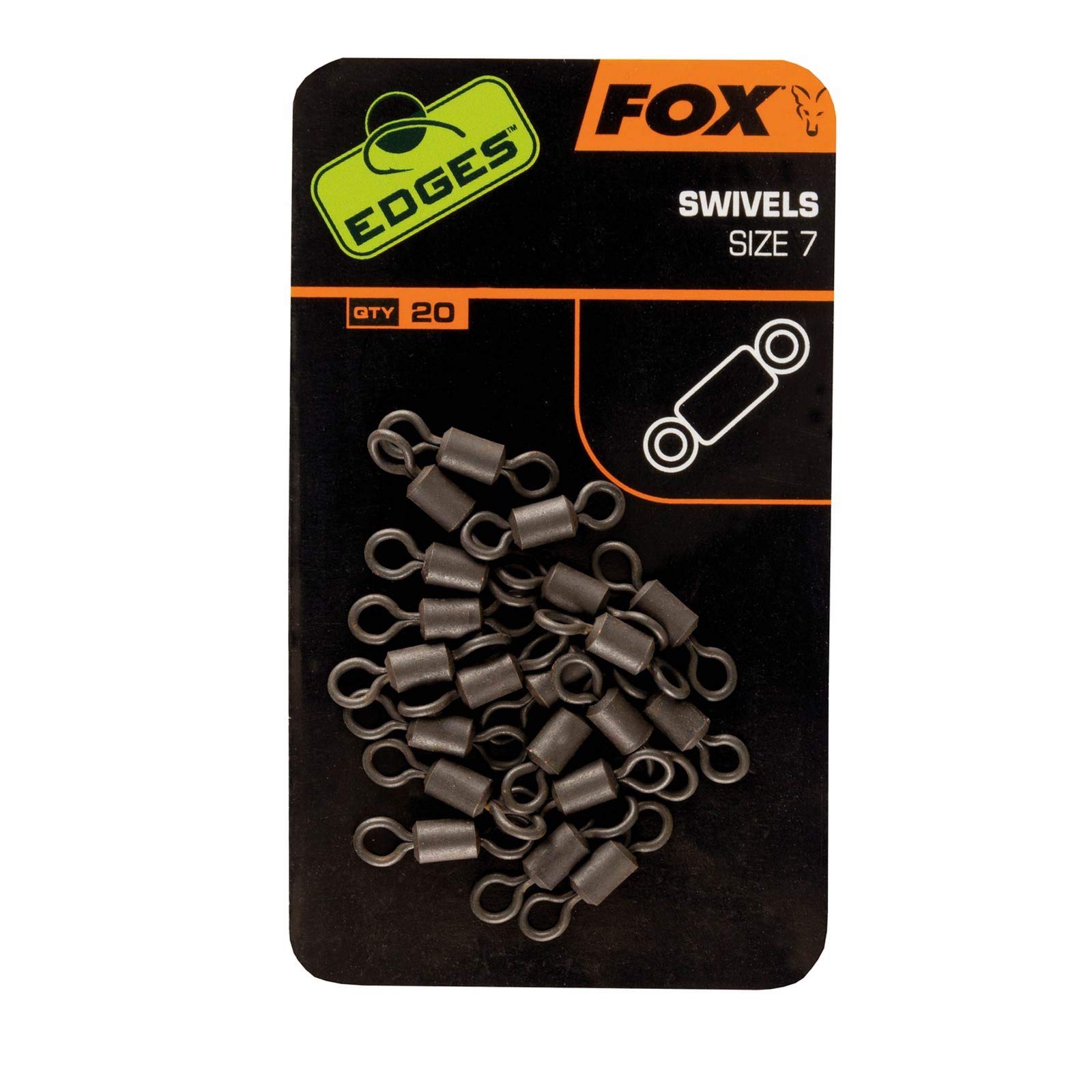 Fox Edges Swivel Wirbel, Größe 7