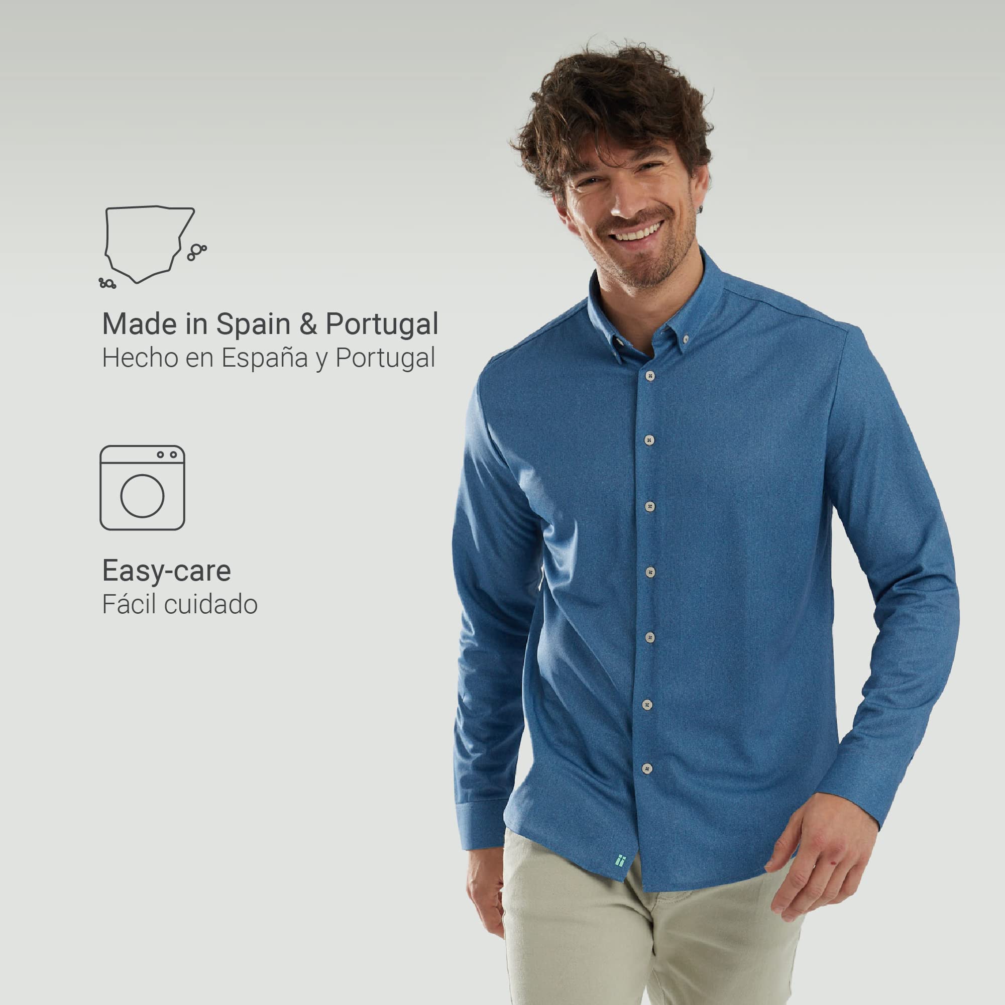 Camisa Denim Azul reciclada (M)