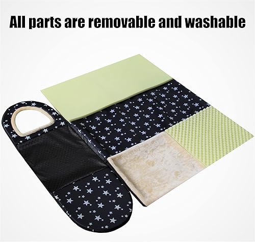 Miniatura 3 de Dog Bed,2 Ways to Use,Indoor Pet House with Fluffy Mat,Removable and Washable Cover,Splash-Proof House and Non-Slip Bottom,for Large Dogs(2XL Star)