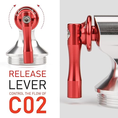 Miniatura 4 de Kits de inflado de CO2, compatible con válvulas Presta y Schrader, bomba de neumáticos de bicicleta de CO2 para bicicletas de montaña y carretera