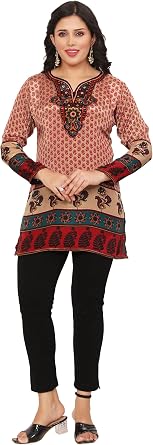 Maple Clothing Women's Indian Tunic Top Kurti Kurta India Clothes Outfit