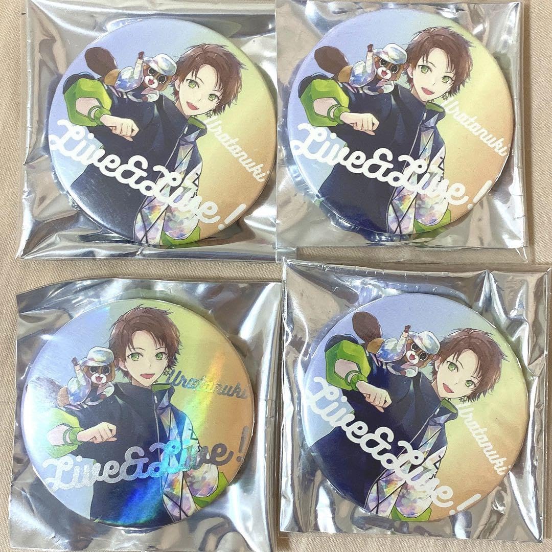 Amazon | 浦島坂田船 うらたぬき 缶バッジ RAINBOW 4点セット | バッジ  