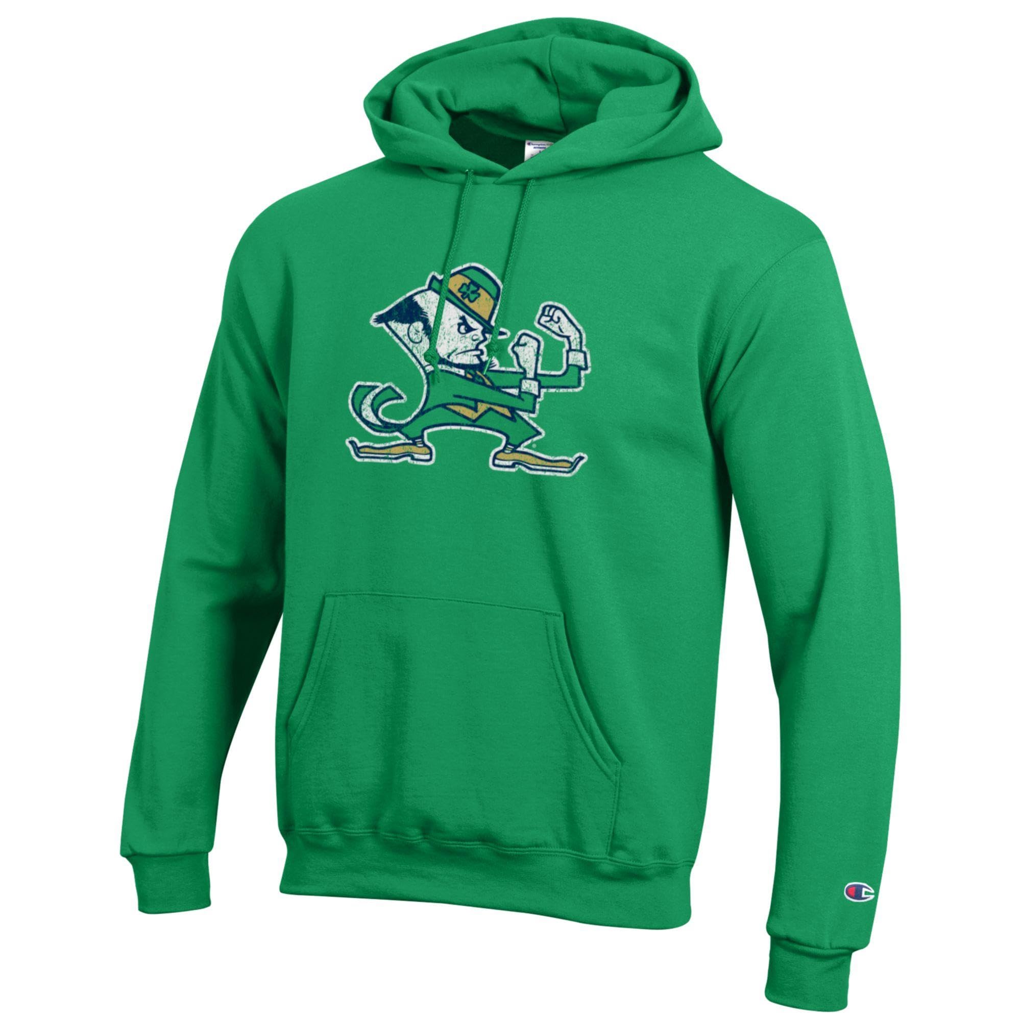 Champion NCAA Men's Official Distressed Primary Logo Pullover Hoodie Sweatshirt