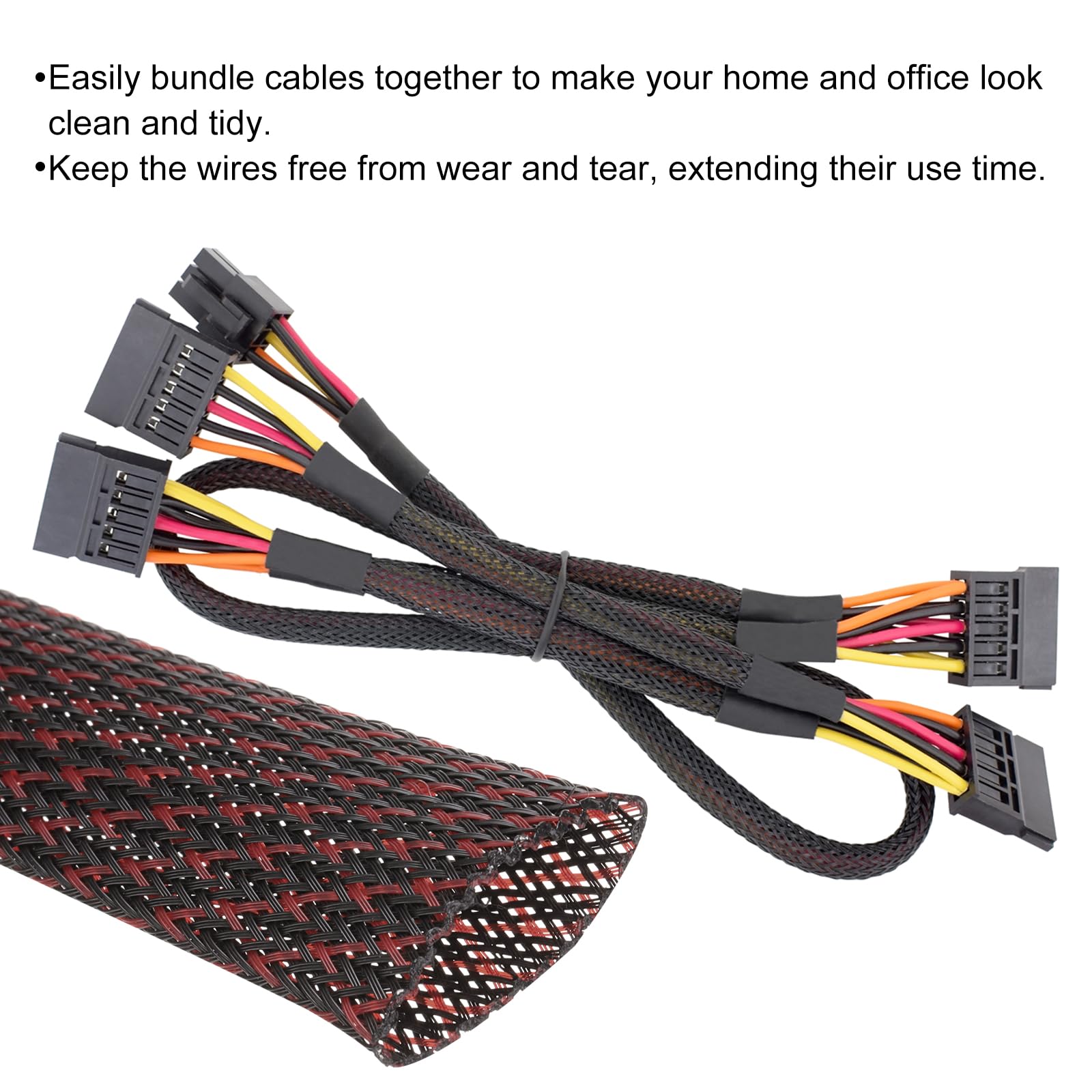 Rebower 25ft PET Expandable Wire Loom 1.25 Inch - Image 4
