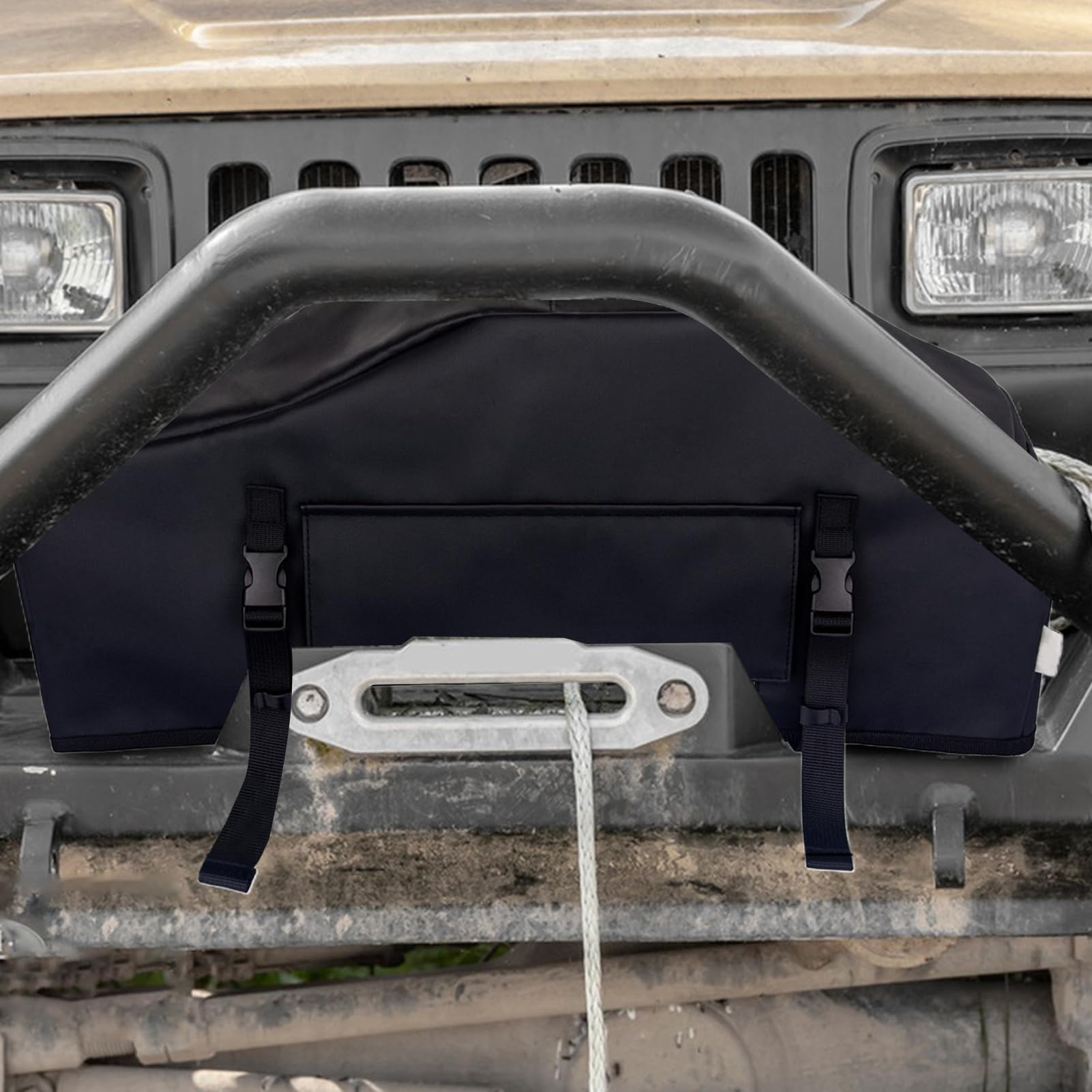 Copriargano per Veicoli - Copri Verricello Elettrico UV-Resistente,Protezione UV e Impermeabile per Viaggi Stradali, Avventure all'Aperto e Campeggio