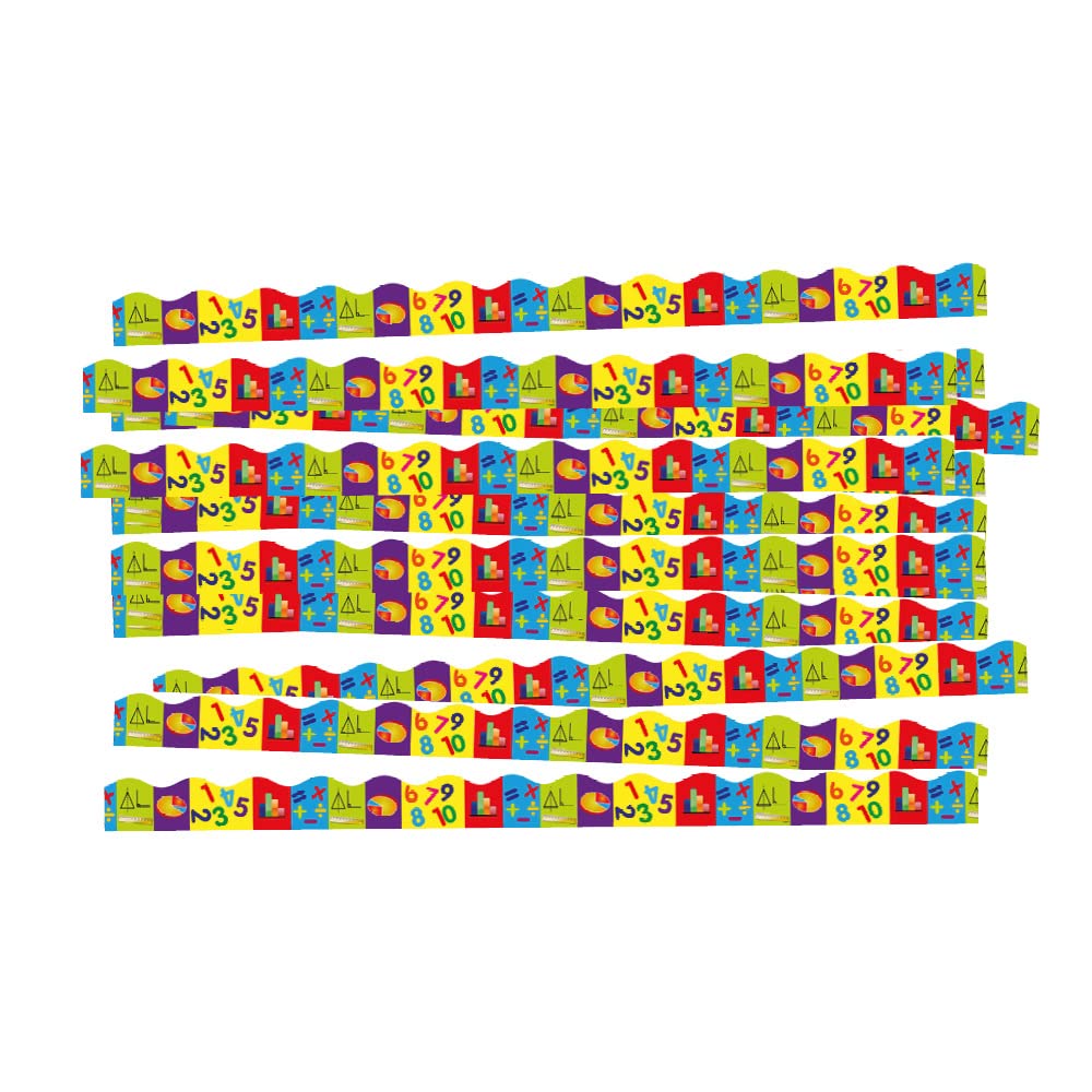 SuperStickers Maths Display Borders Classroom Trimmers, Multicoloured - Image 2