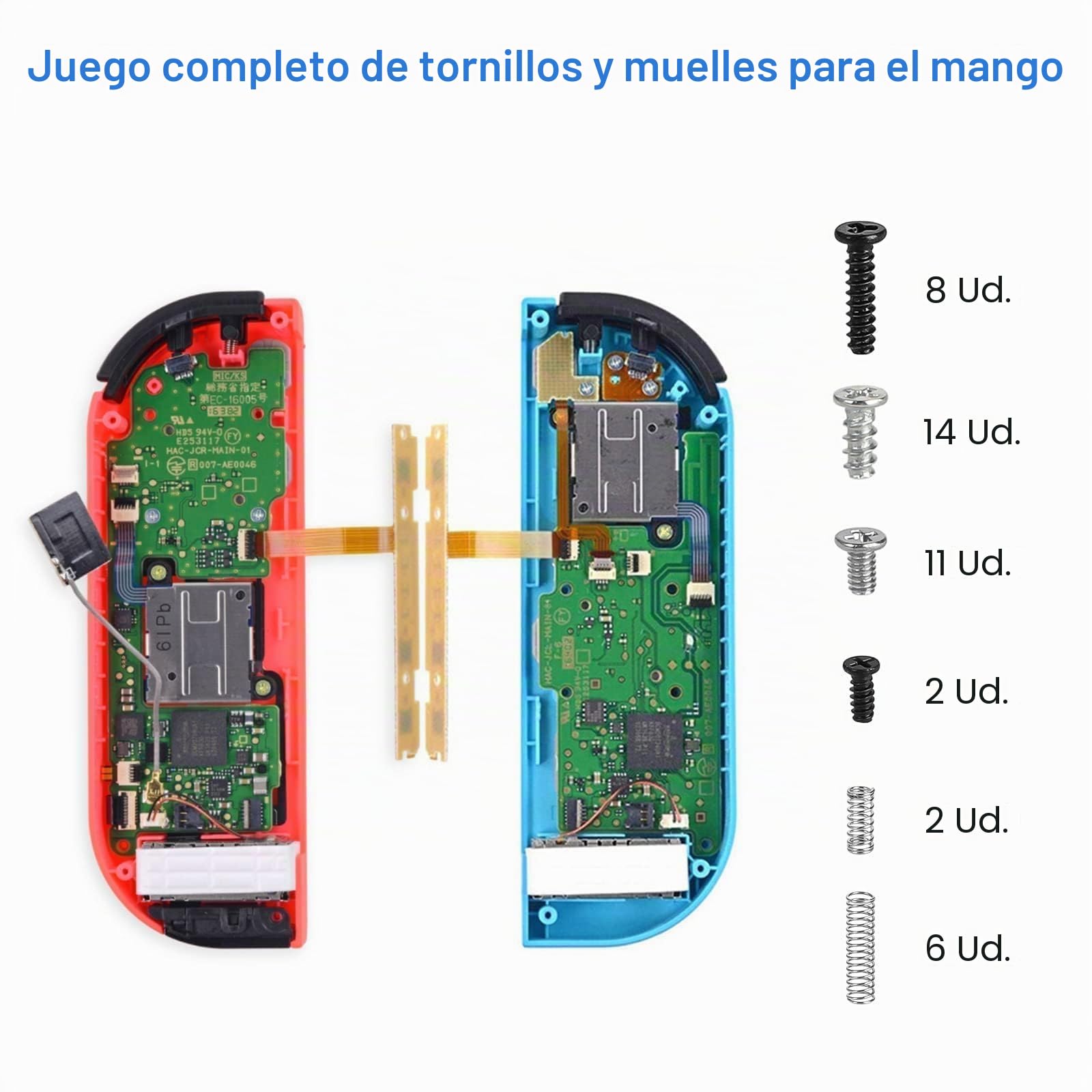 EEEKit Tornillos de Repuesto para Nintendo Switch, Kit de Reemplazo de Tornillos para Consola NS y JoyCon, Tornillo Cruzados de Reparación para Switch