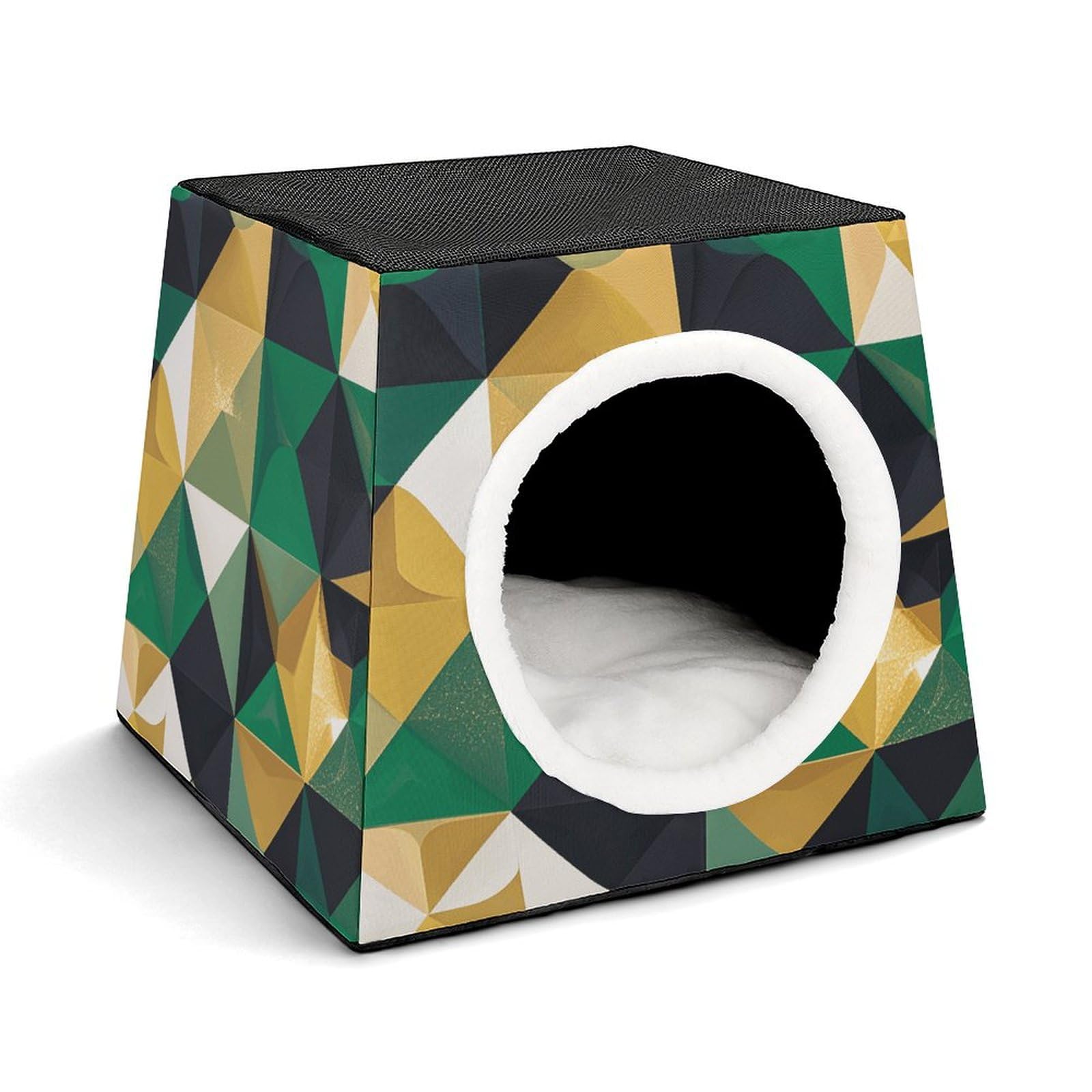 Nichoir géométrique chat intérieur lit capsule d'espace chaud doux maison petit chien moyen