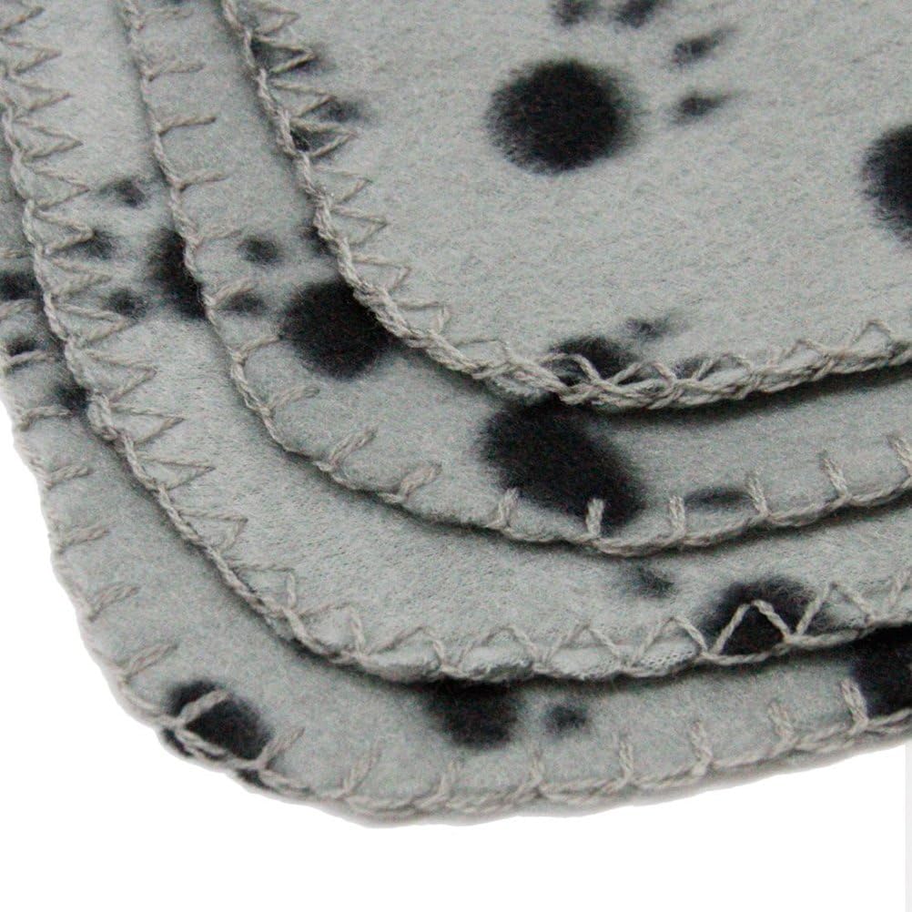 review Dog Blanket for Small Dogs Fleece Throw Blanket: Paw Print Cat Blanket Puppy Blanket Soft Warm Sleep Mat Dog Sleeping Blanket Pet Blanket for Dog Cat