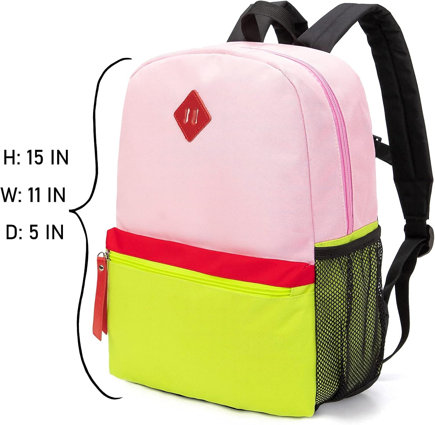 yellow pink backpack