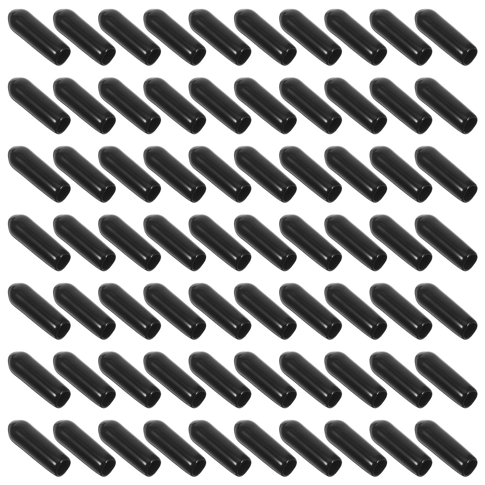 HOLIDYOYO 250Pcs Black PVC Screw Covers for Pegboard Hooks Inner Vinyl Thread Protection Caps and Flexible Rack Hook Covers for Home Office Workshop Use