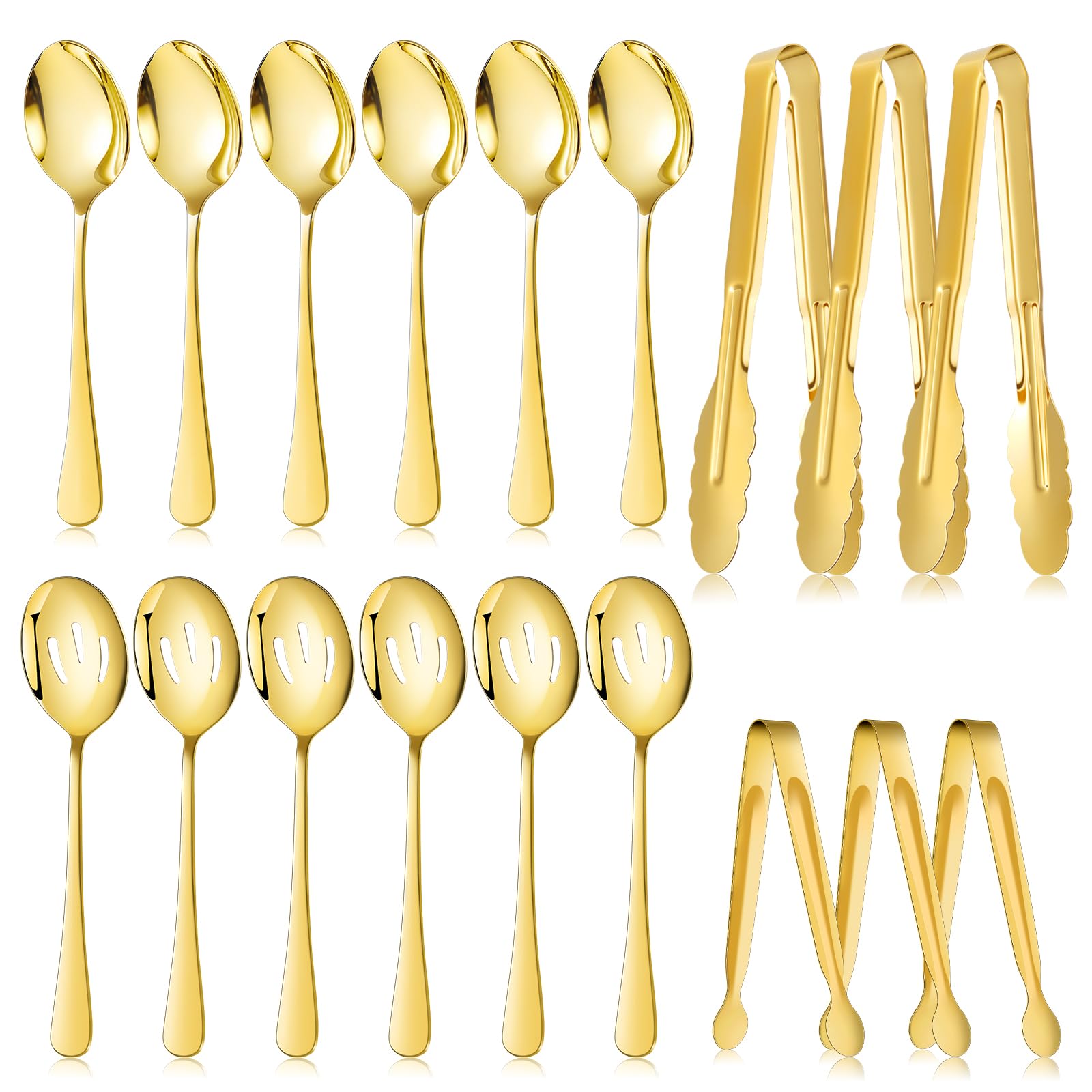 Mwellewm Buffet Utensil Set - 18 Pcs -8