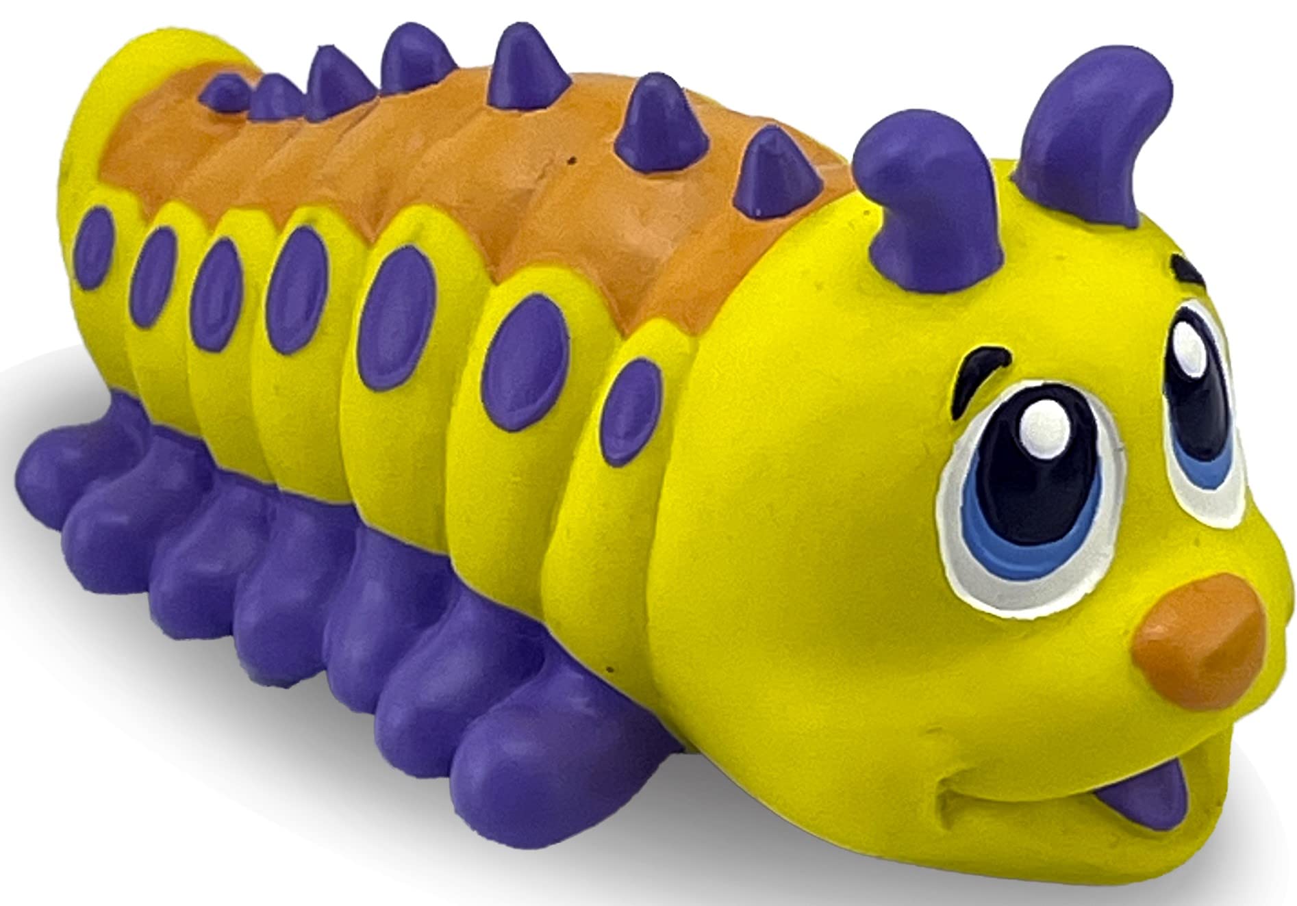 PetSport Naturflex Tiny Tots Small Caterpillar Latex Dog Chew Toy