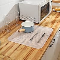 Vista 6 de MicoYang Alfombrilla de Silicona para Secar Platos de Múltiples Usos, Fácil de Limpiar, Ecológica, Alfombrilla de Silicona Resistente al Calor
