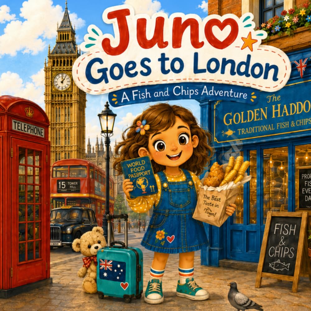 Juno Goes to London: A Fish and Chips Adventure and World Food Passport Story
