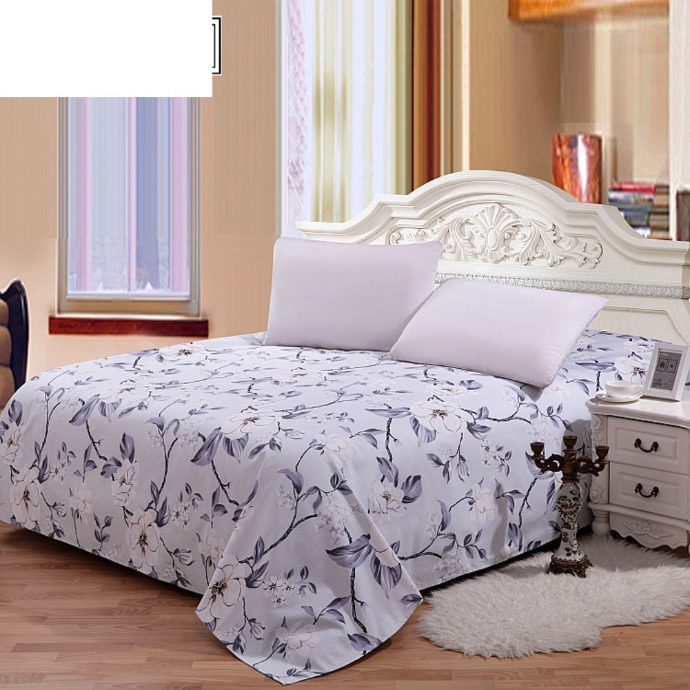 Drap en coton Vichy 180x230cm robuste contre l'usure du lavage
