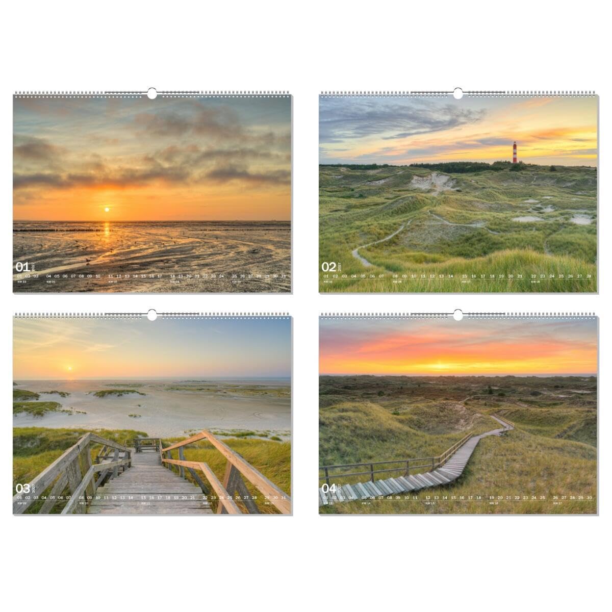 artboxONE Kalender 2027 Wunderschönes Amrum Wandkalender A2 2027 Reise