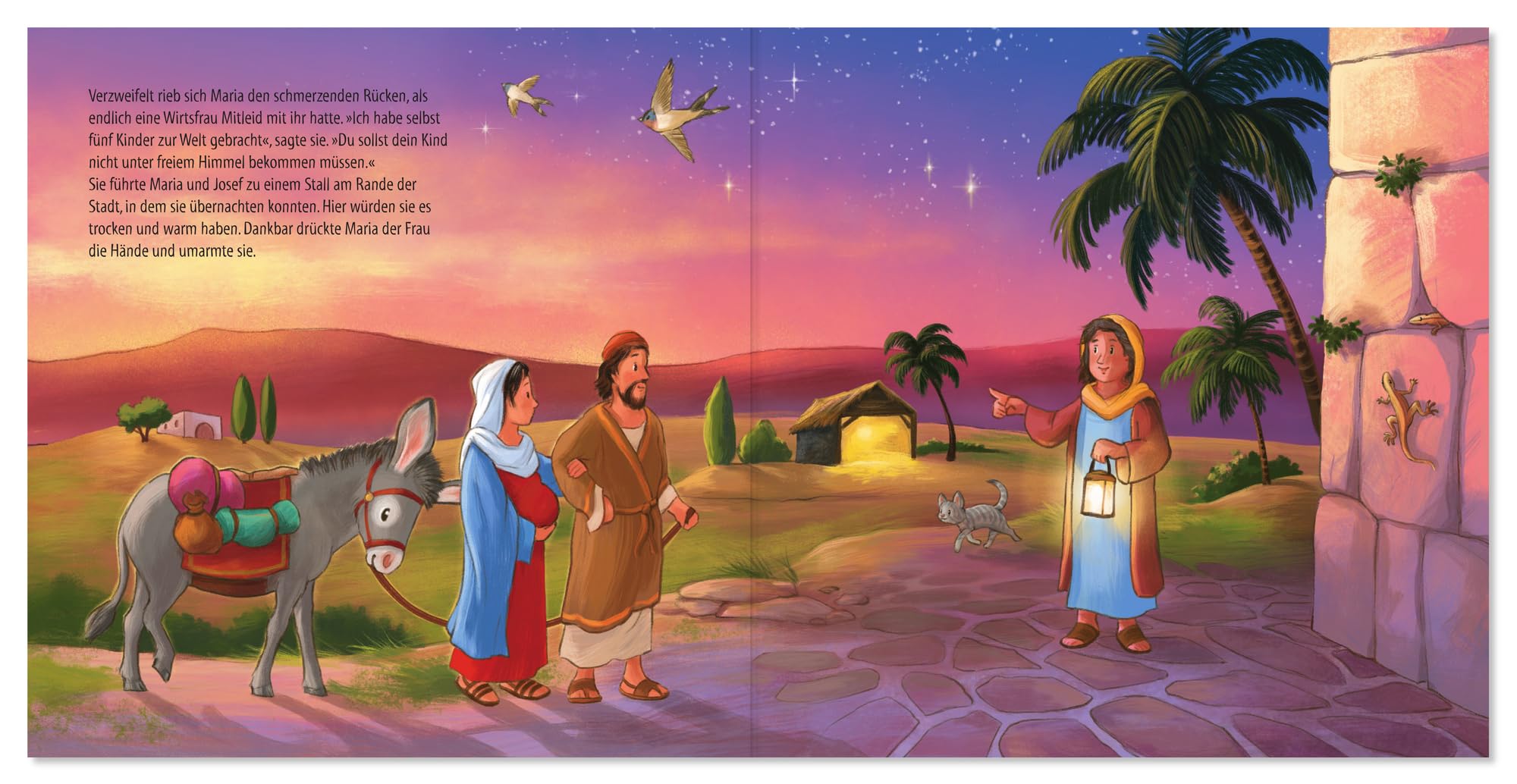 Die Weihnachtsgeschichte: Bilderbuch mit 12 Spielfiguren zu Weihnachten