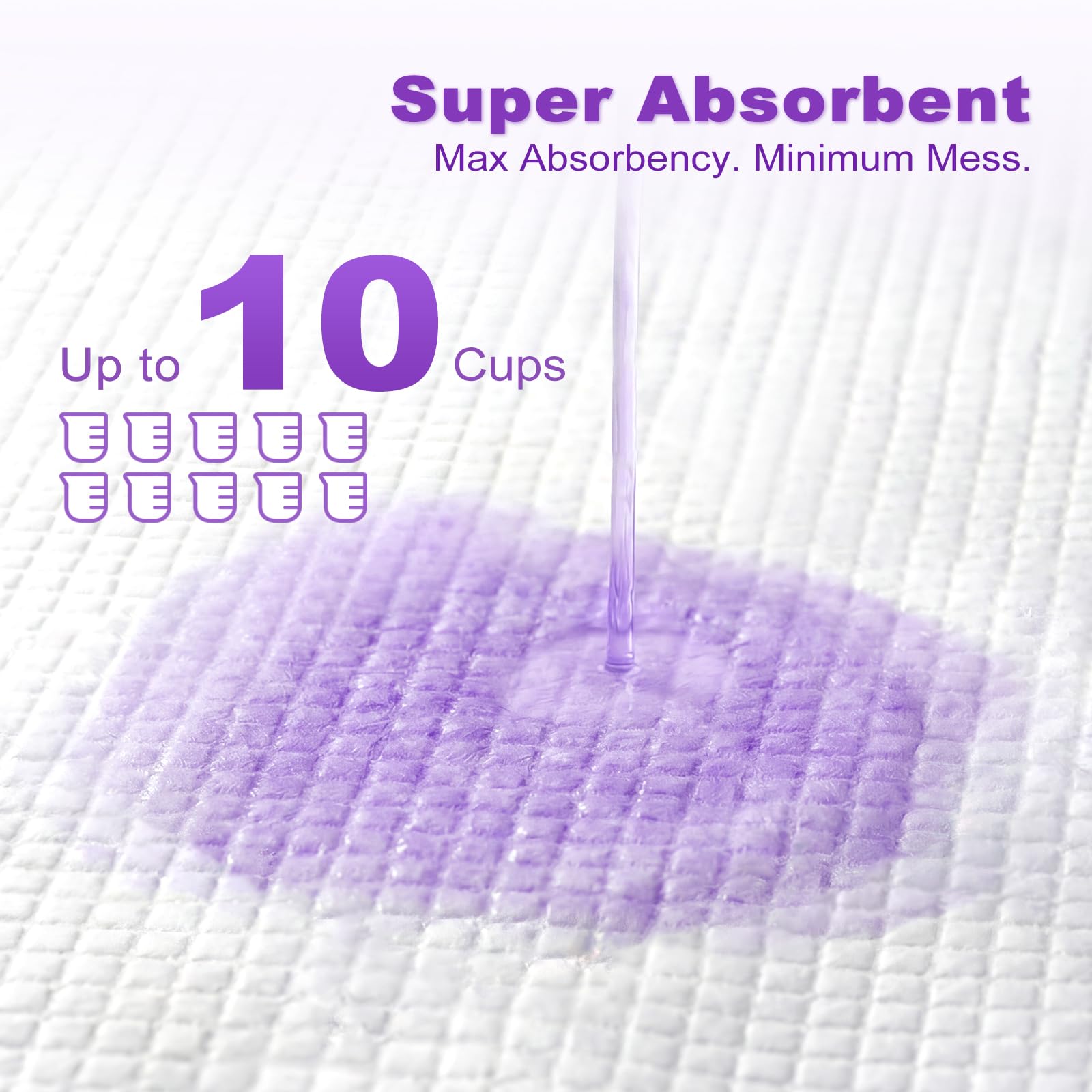 MIZOK Almohadillas para orina de perro, extra grandes, de 30 x 36 pulgadas, almohadillas para orina para perros, con aroma a lavanda, almohadillas para control de olores, ultra absorbentes, para hasta