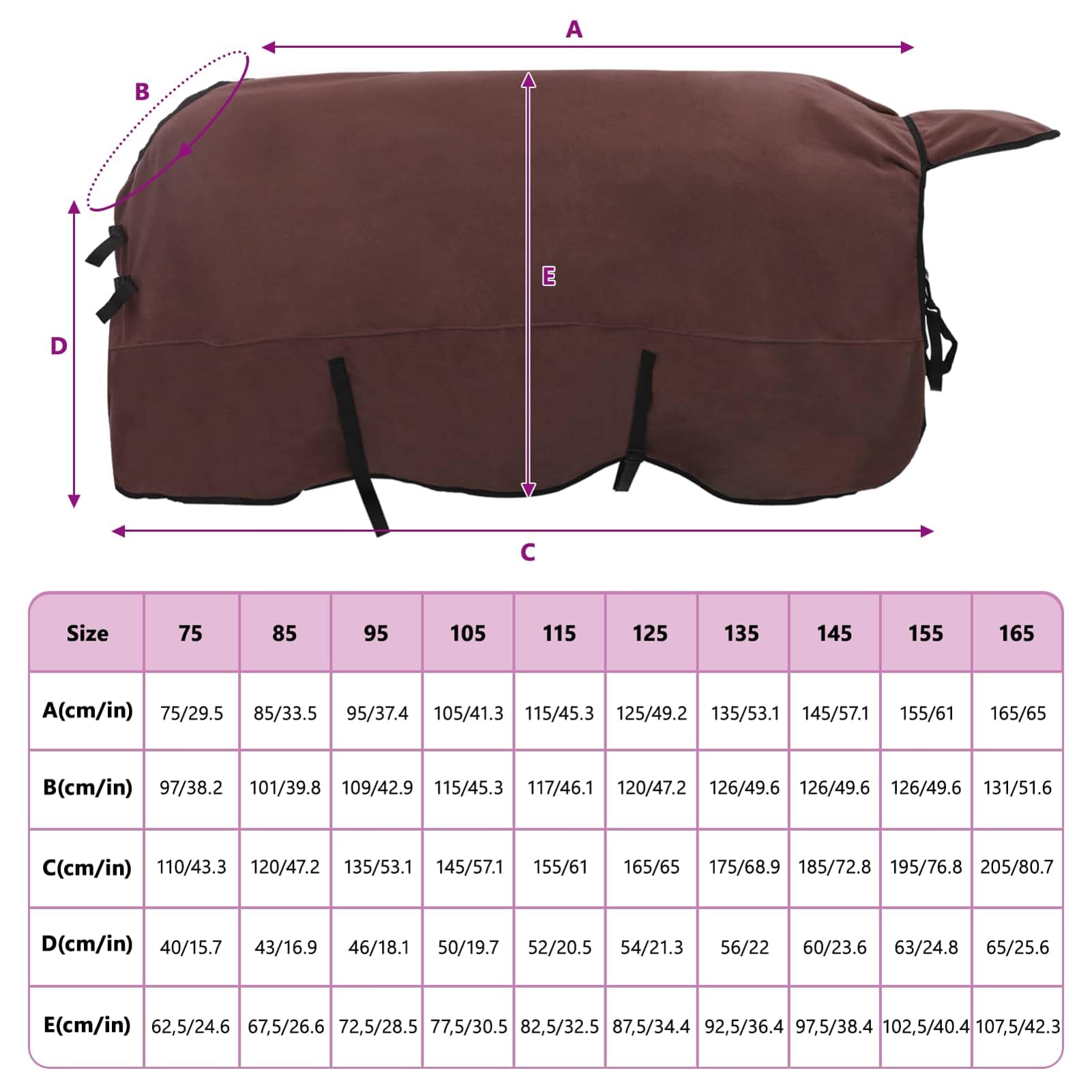 Gecheer Coperta Cavallo Invernale, Termica Impermeabile Traspirante Poliestere 215x243 cm, Coperta Equestre Regolabile Lavabile per Protezione Freddo e Vento
