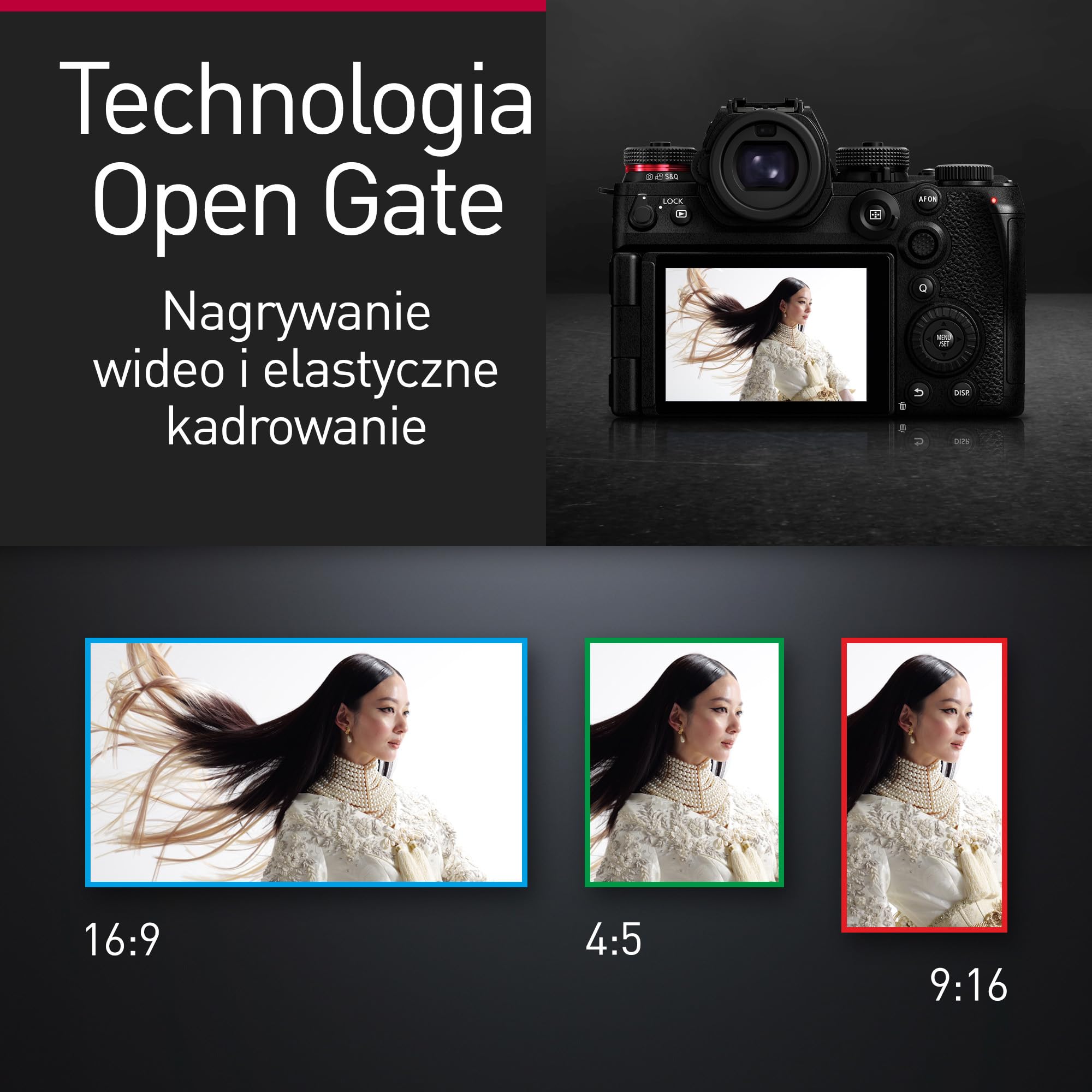 Panasonic LUMIX DC-S1RM2E Pełnoklatkowy Aparat Bezlusterkowy 44 MP Wideo 8K Stabilizacja Obrazu Mocowanie L Korpus Czarny