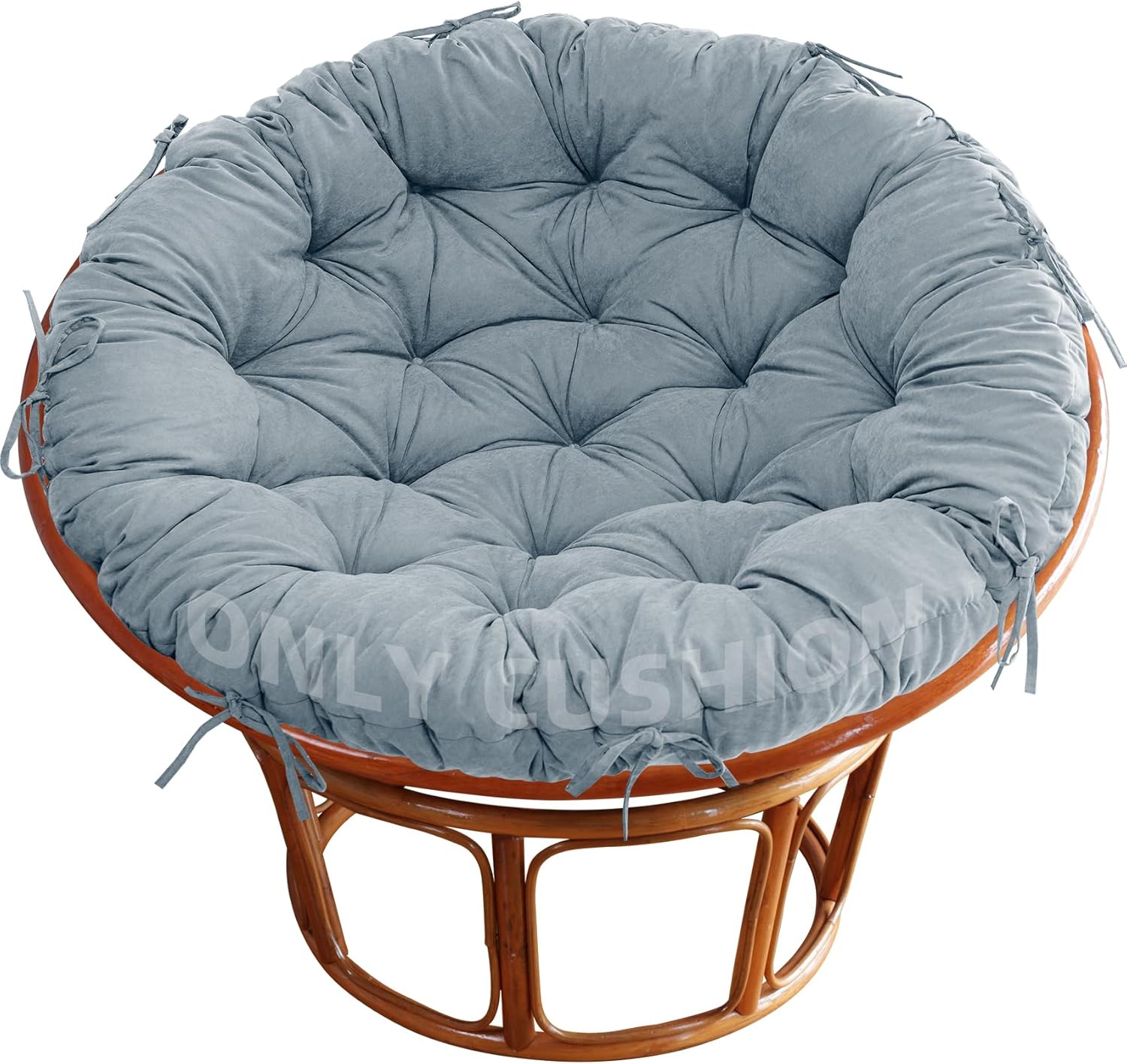 Amazon.com : mudilun Papasan Chair Cushion Only,Indoor/Outdoor 44 Inch Tufted Durable Round ...