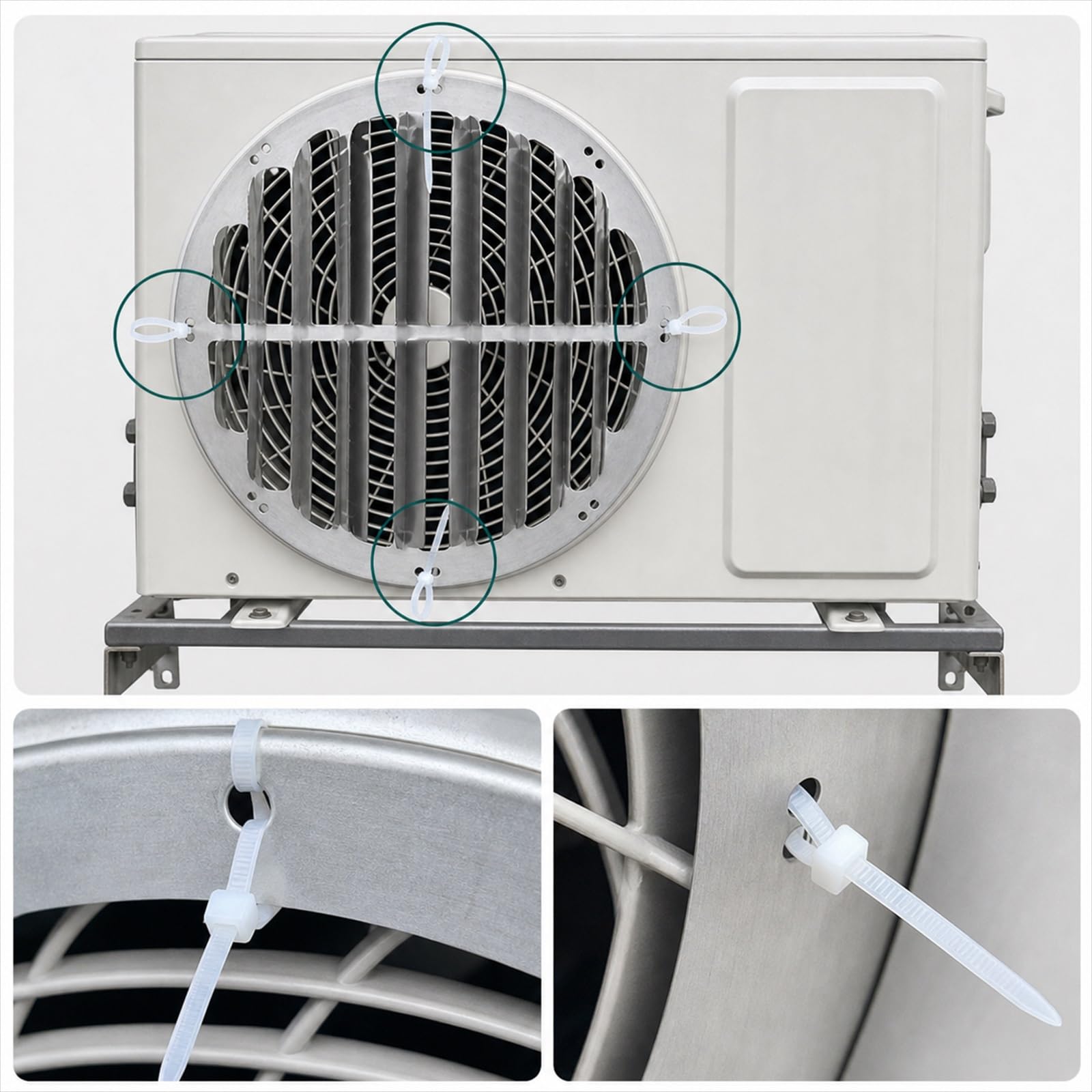 Deflettore otturatore in Acciaio inossidabi,AC unità Esterne Copertura di Sfiato,Deflettore d'Aria per condizionatori Esterni,Antiruggine,Ventilazione,per condizionatori d'Aria a Parete