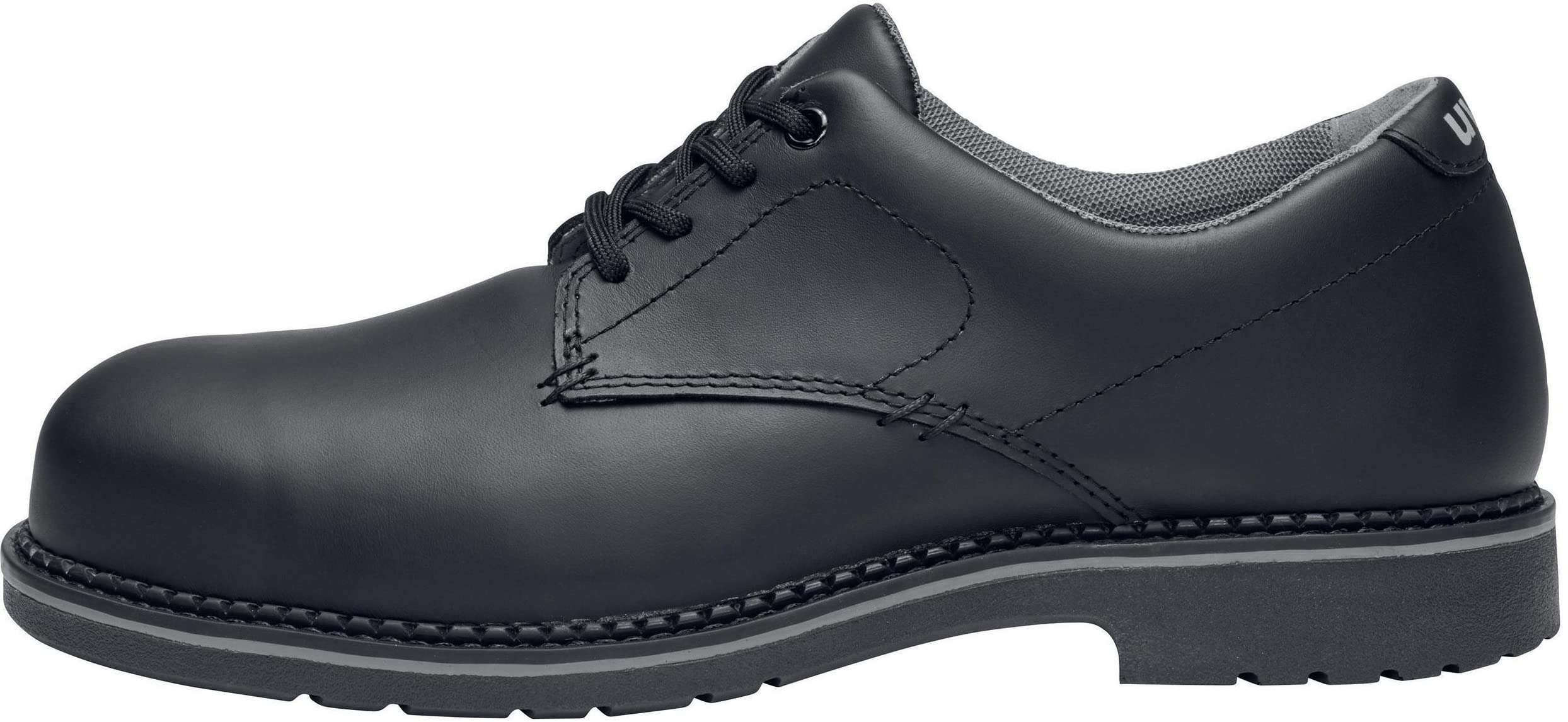 Uvex 1 Zapatos de seguridad con puntera de acero, zapatos de trabajo resistentes y transpirables S3 SRC, unisex, color negro, talla 47