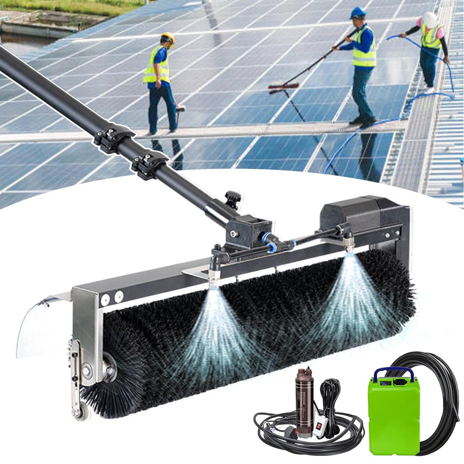AYCDL Water Fed Pole Kit with Telescoping Extension for Professional Window and Solar Panel Cleaning,7.5m/24.6ft