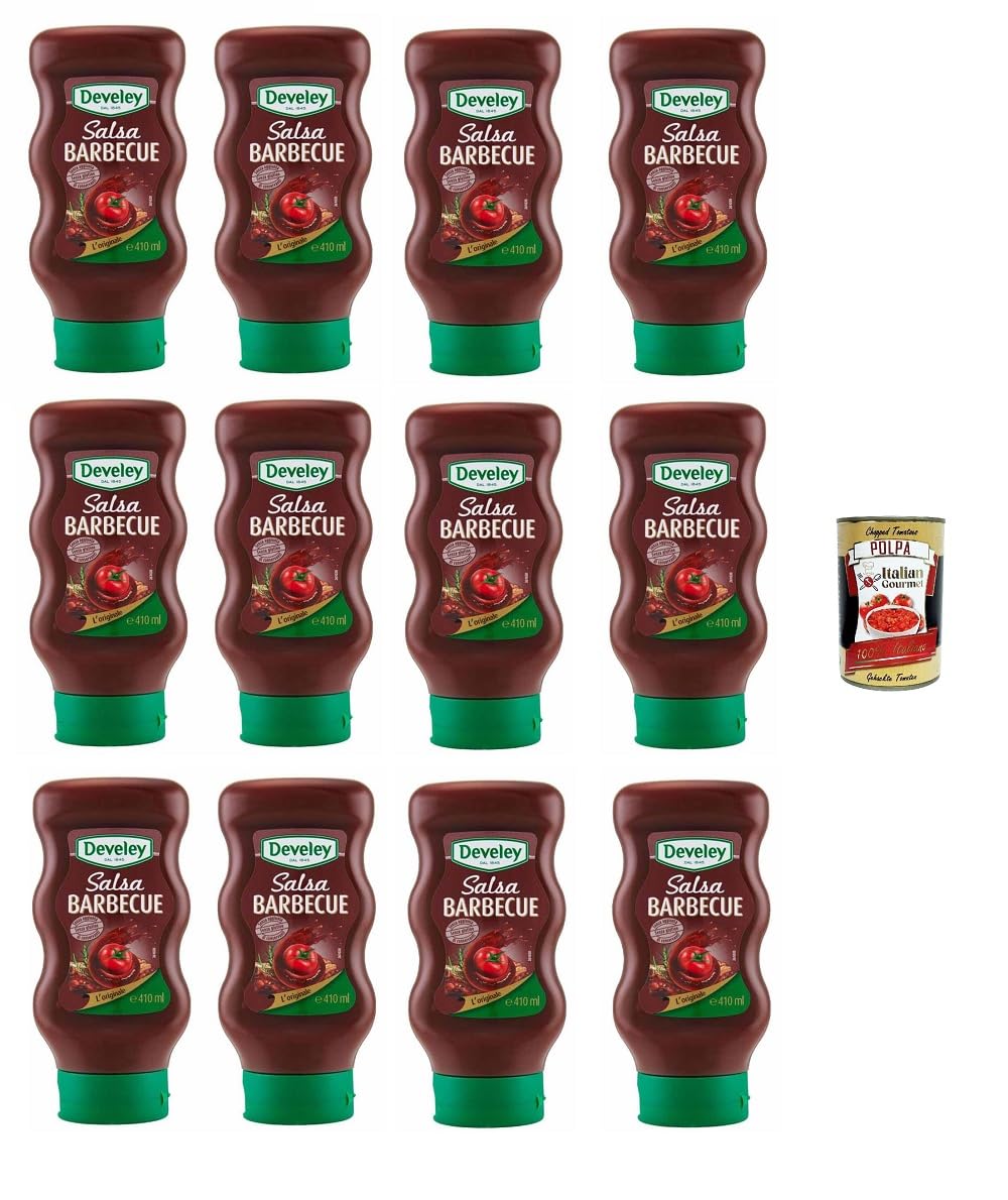 Italian Gourmet Salsa Barbecue Top Down BBQ-Sauce würzig 12 x 410ml