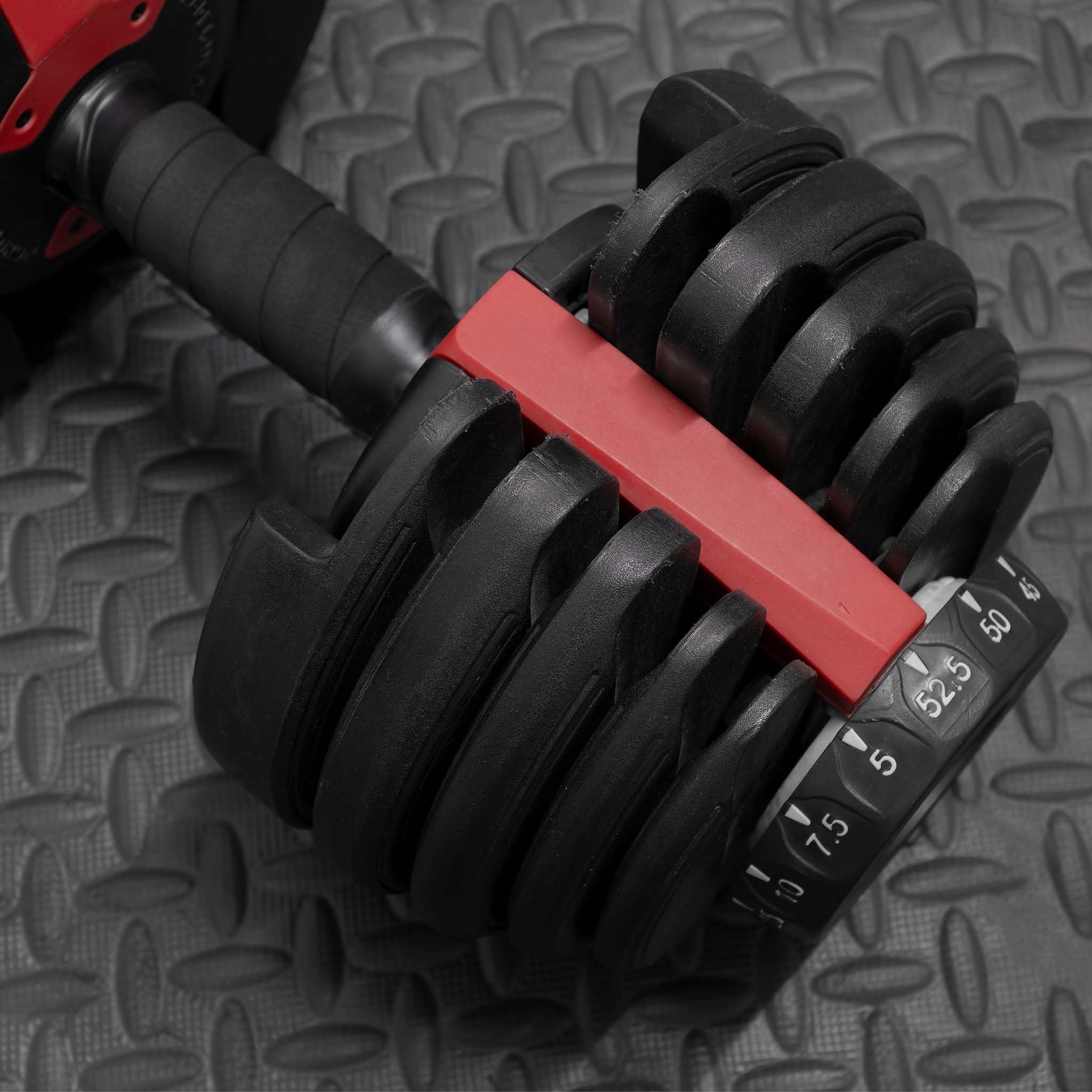 Verstellbare Kurzhantel mit Drehmechanismus Gewicht einstellbar von 2,5 bis 24 kg einstellbare Hantel Training Hantelset für Zuhause Kurzhantelset