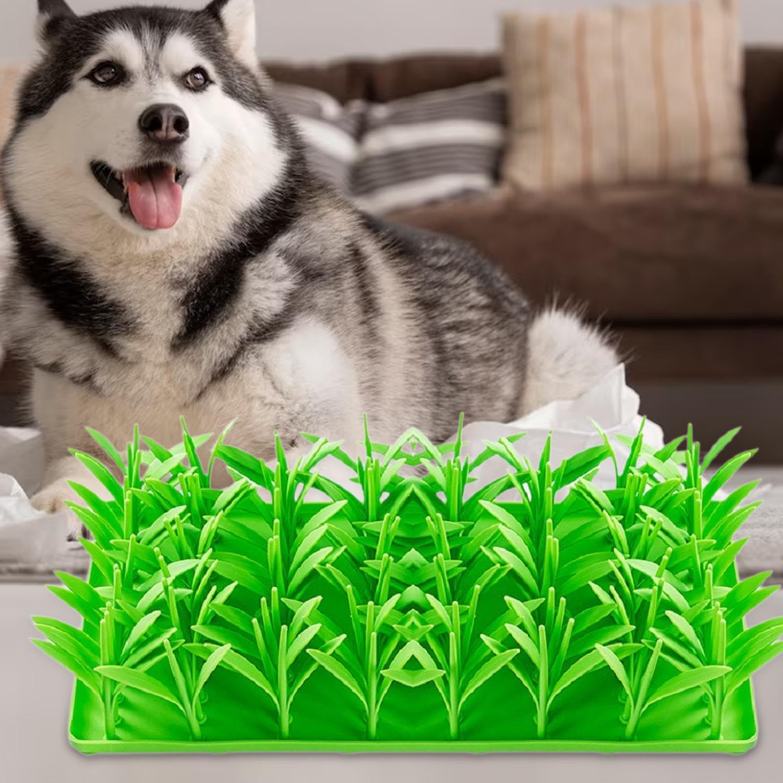 Tapis de Flairage Chien Tapis de Fouille Tapis d'alimentation Lent Jouet Interactif Silicone Antidérapant pour Animaux de Compagnie Dressage Jeu