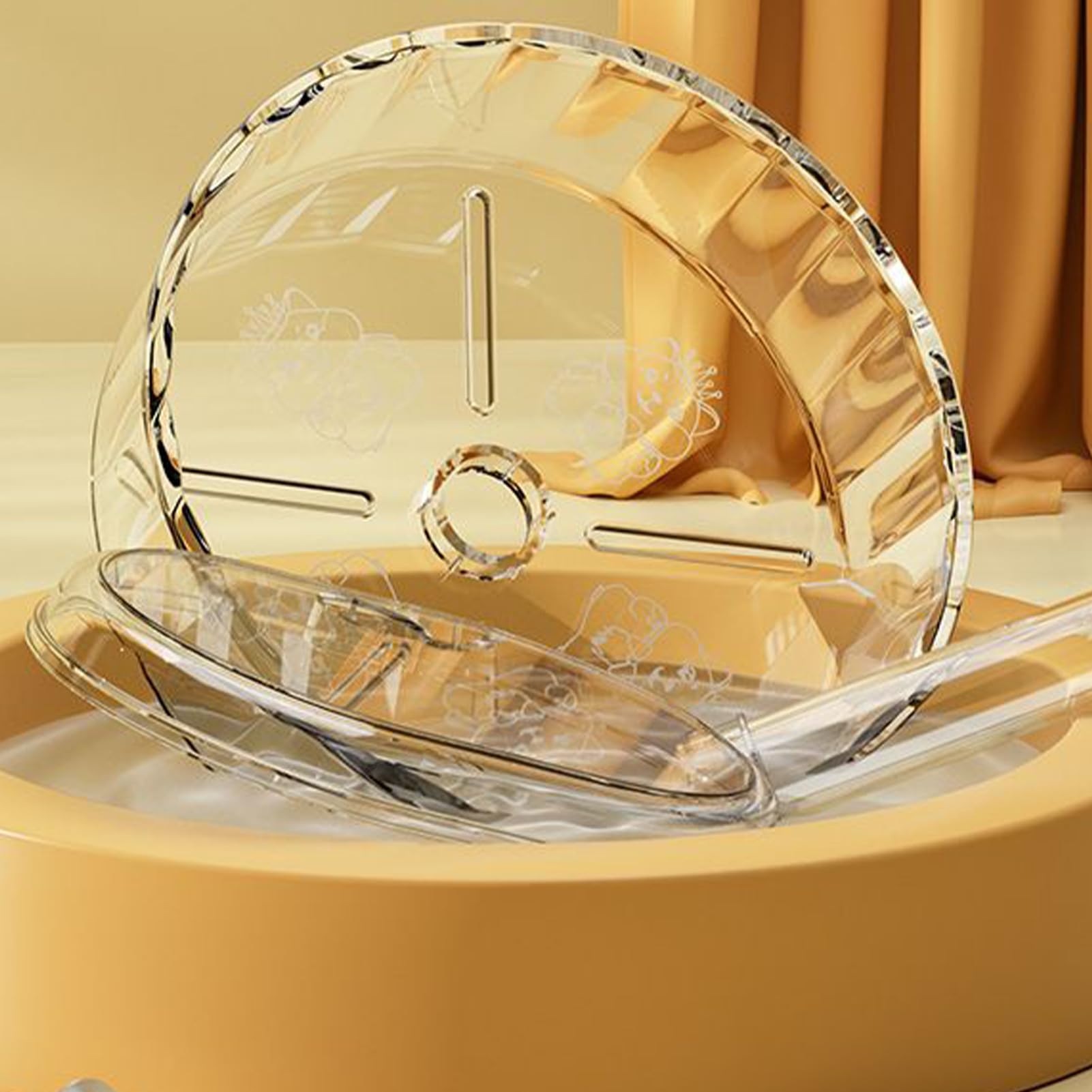 Rueda para hámster Decoración silenciosa para el Interior de la Jaula | Juguete de rueda de correr para hámster dorado, chinchilla, conejo, erizo, y otros animales de razas pequeñas y medianas