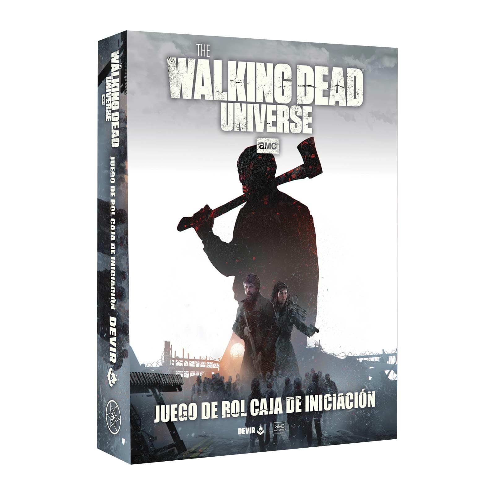 Devir – The Walking Dead Universe: Caja de Inicio | Juego de rol de Supervivencia y Aventuras | Basado en el Sistema Year Zero Engine | Incluye Dados, Mapas y Personajes Icónicos (WDCAIN)